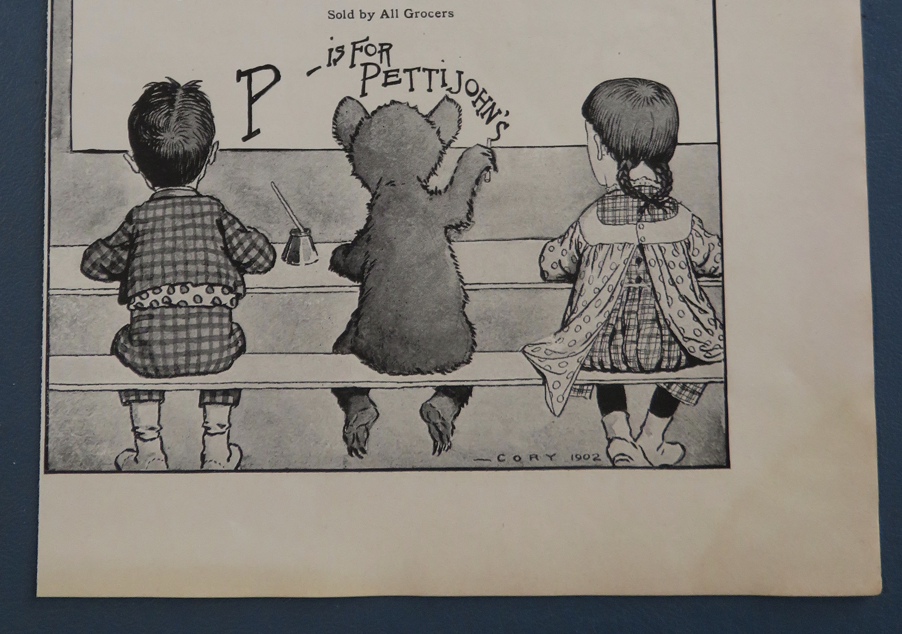 1902 PettiJohn's Flaked Breakfast Food with Children