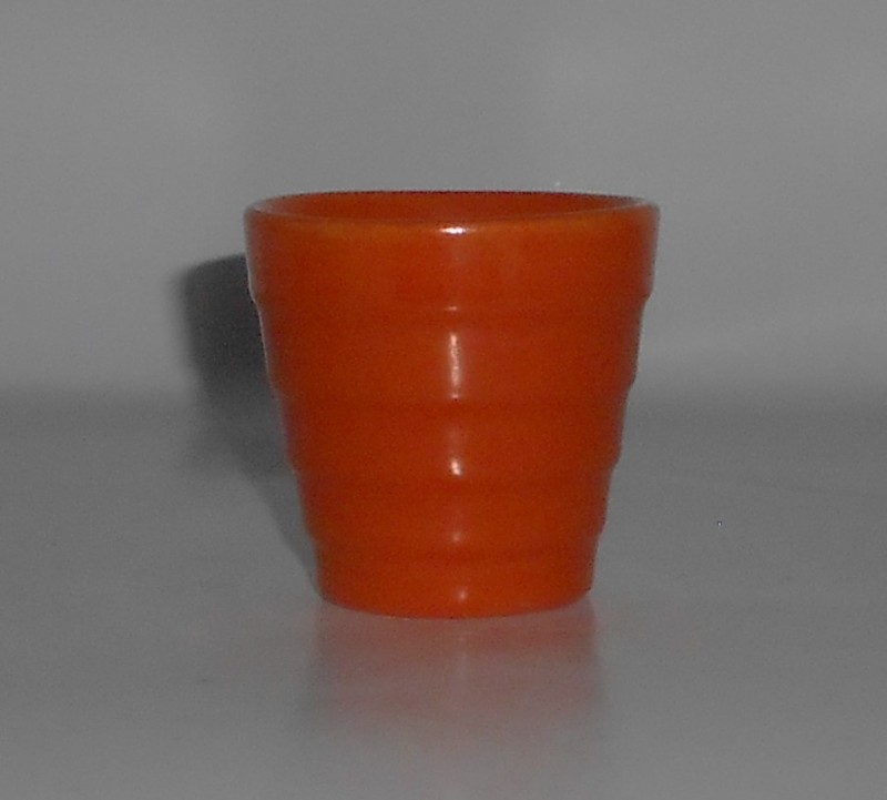 Franciscan Pottery Tropico Garden Ware Flame Orange 2" Cactus Pot