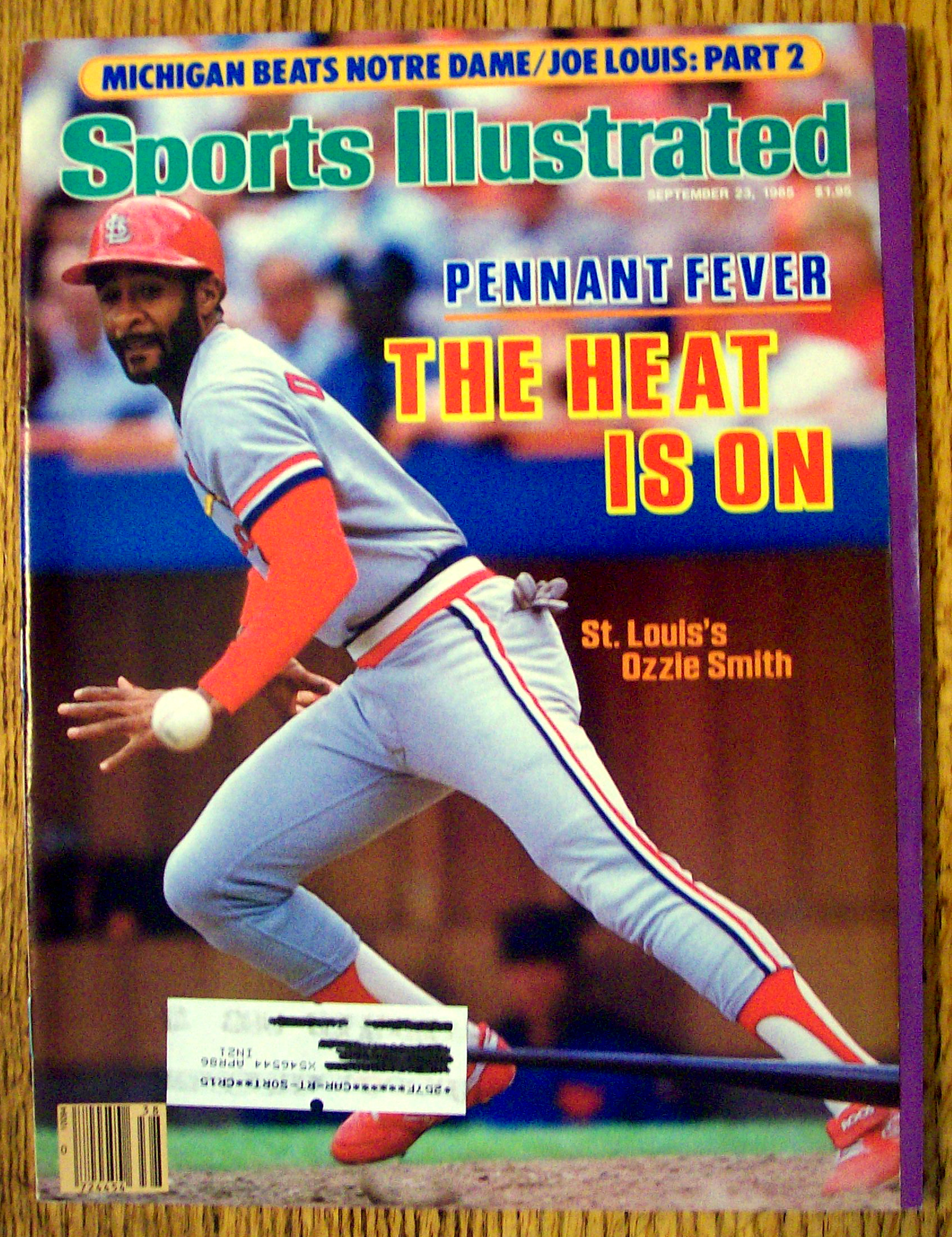 Sports Illustrated Magazine-September 23, 1985-O. Smith