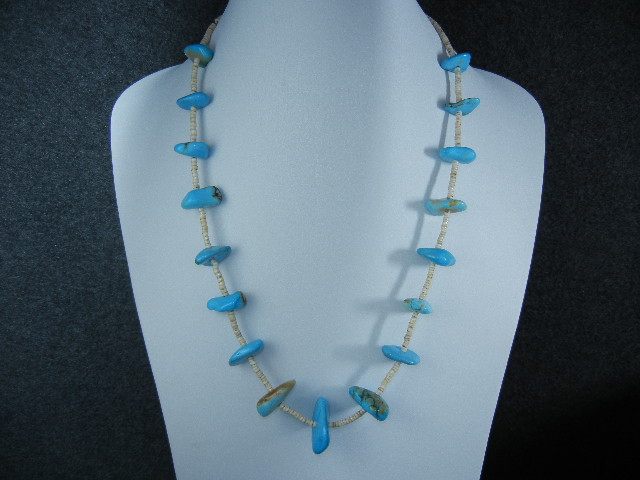 Native American Sleeping Beauty Turquoise Heishi Beads
