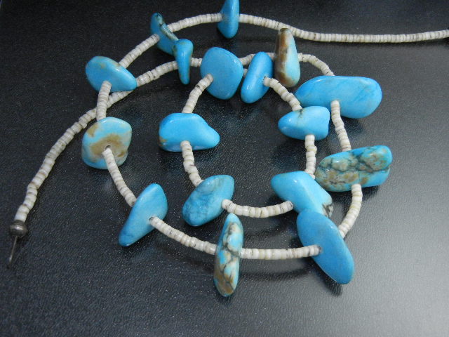 Native American Sleeping Beauty Turquoise Heishi Beads