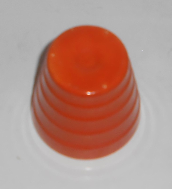 Franciscan Pottery Tropico Garden Ware Flame Orange 2" Cactus Pot