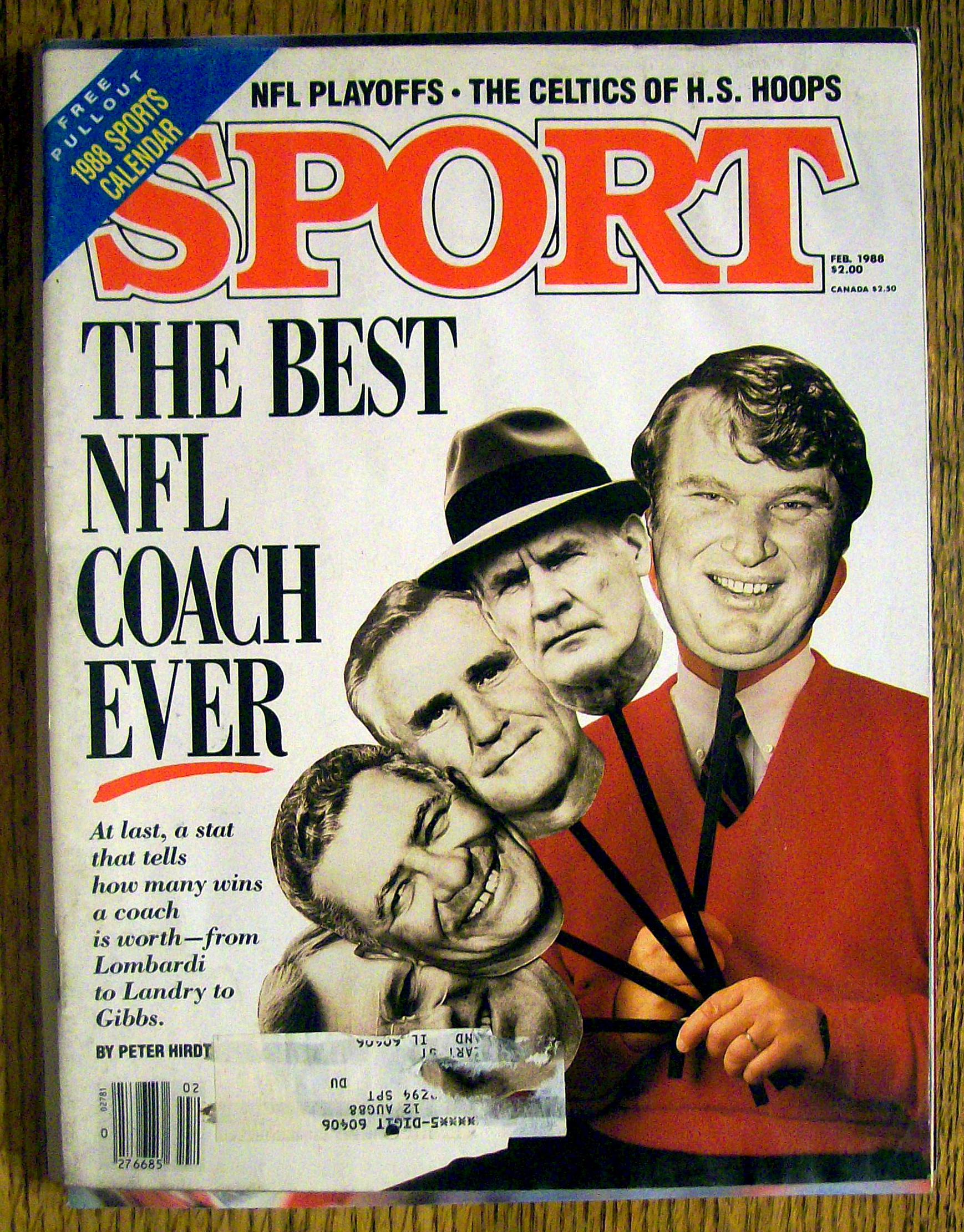 Sport Magazine-Feb 1988-Best NFL Coach Ever