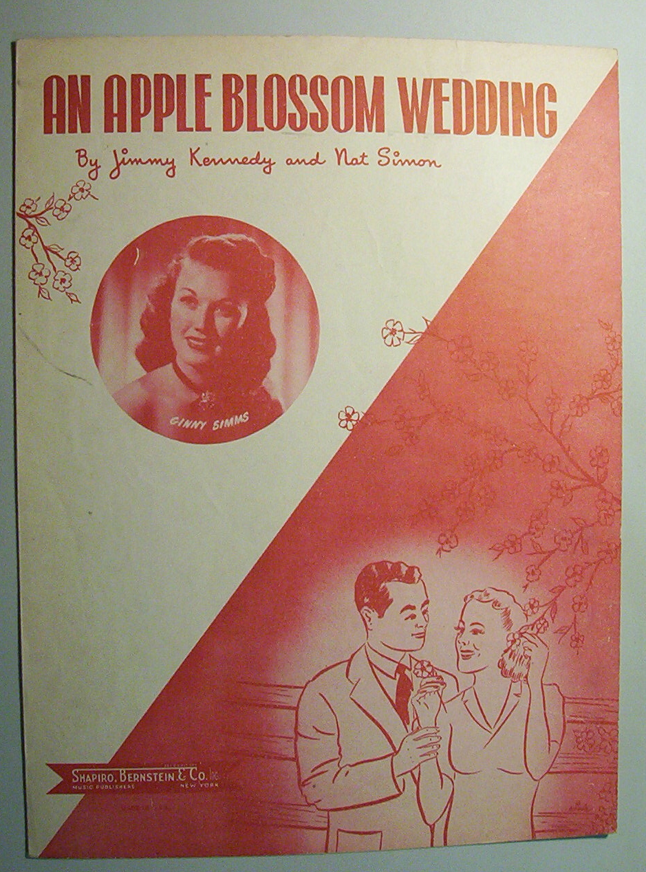 Sheet Music For 1947 An Apple Blossom Wedding