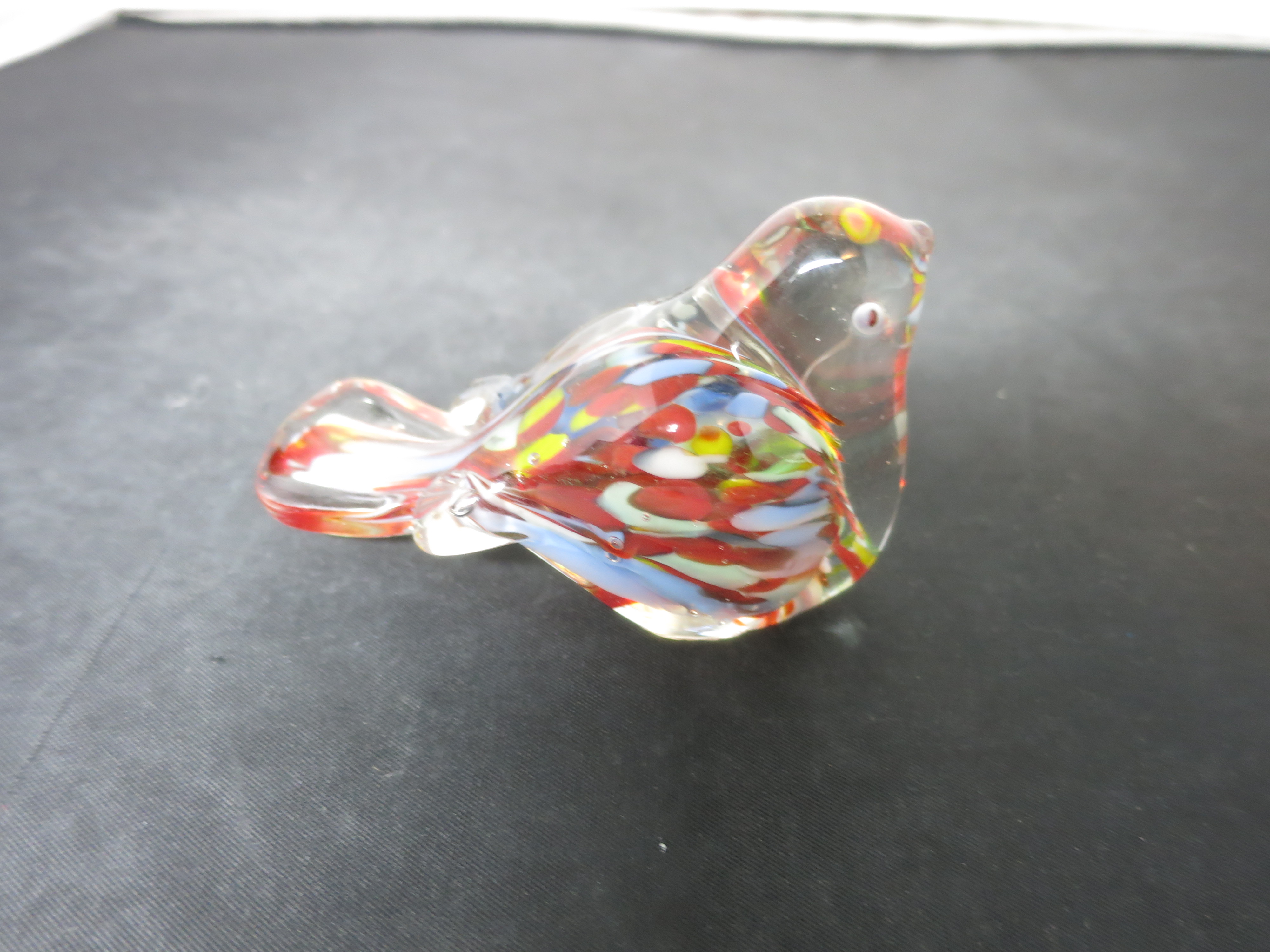 Bird Cased Art Glass Paperweight