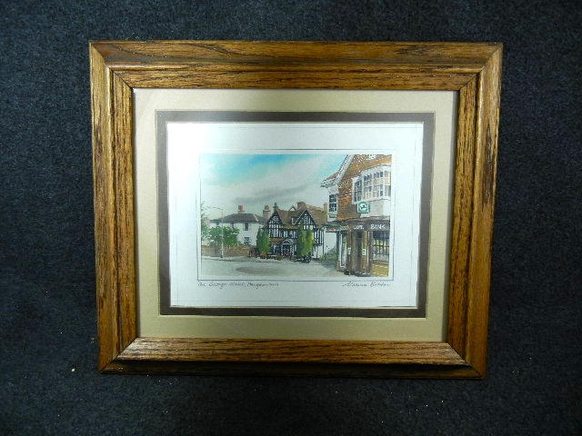 framed matted the George Hotel Pangbourne England