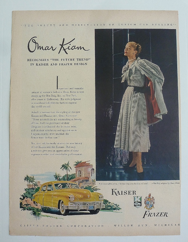 1948 Kaiser/Frazer With Lovely Woman
