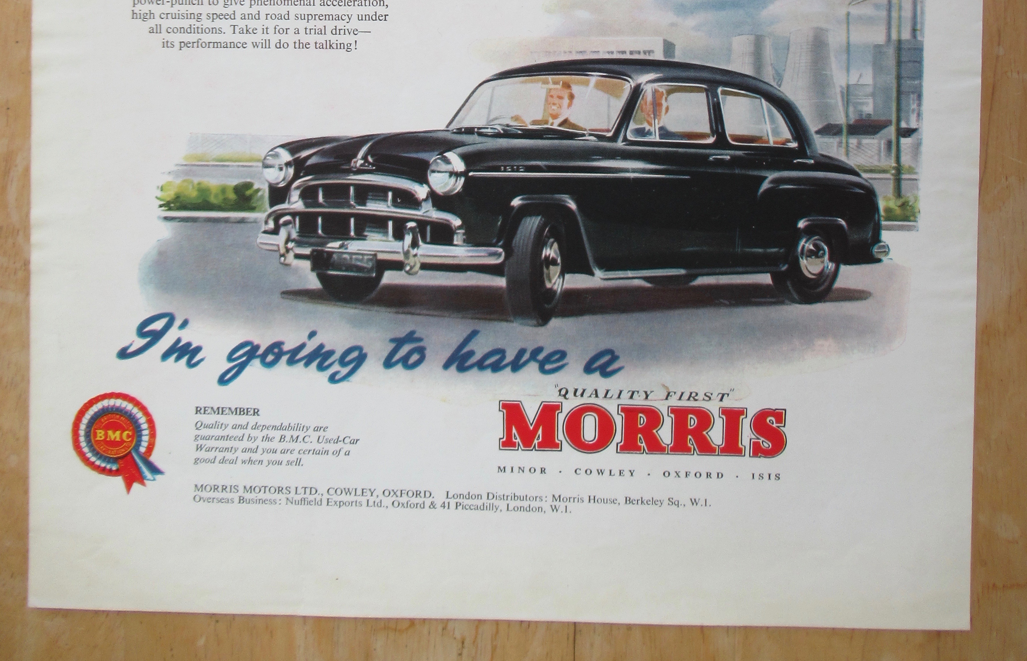 1956 Morris Automobiles with One Test Drive