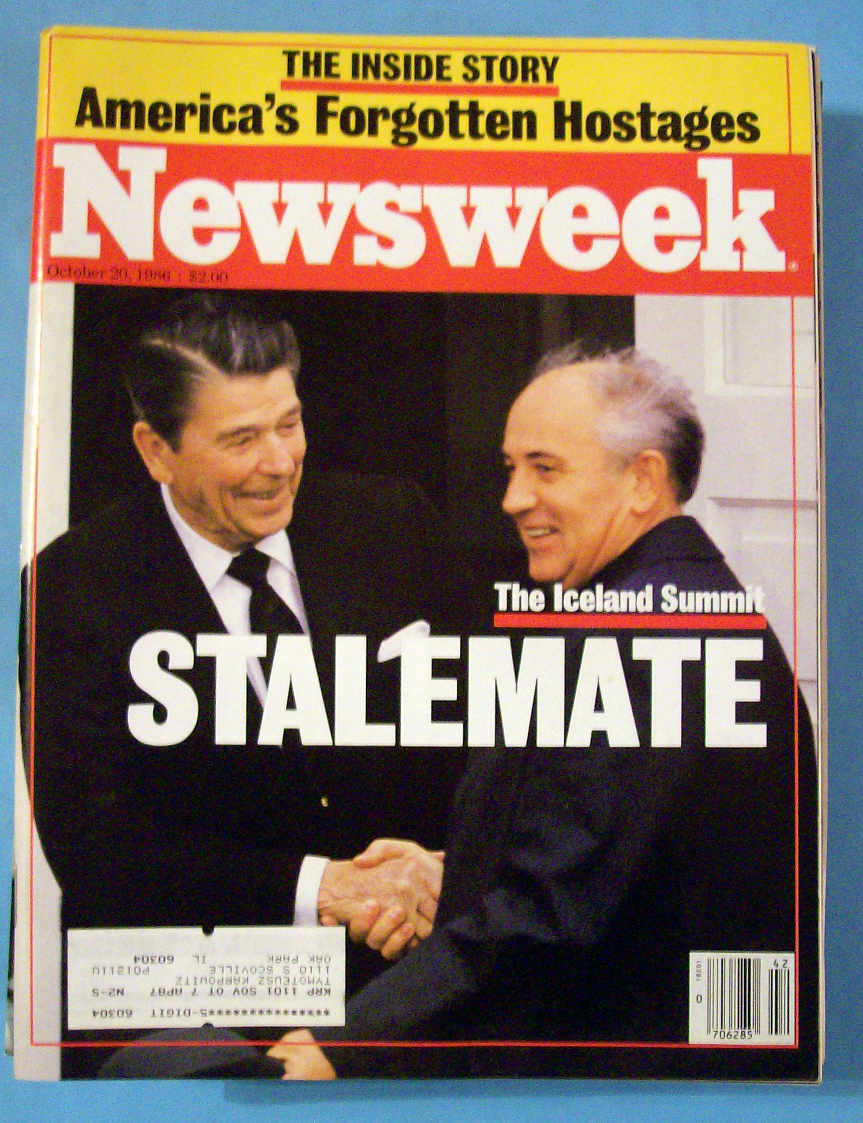 Newsweek Magazine - October  20, 1986 - Stalemate
