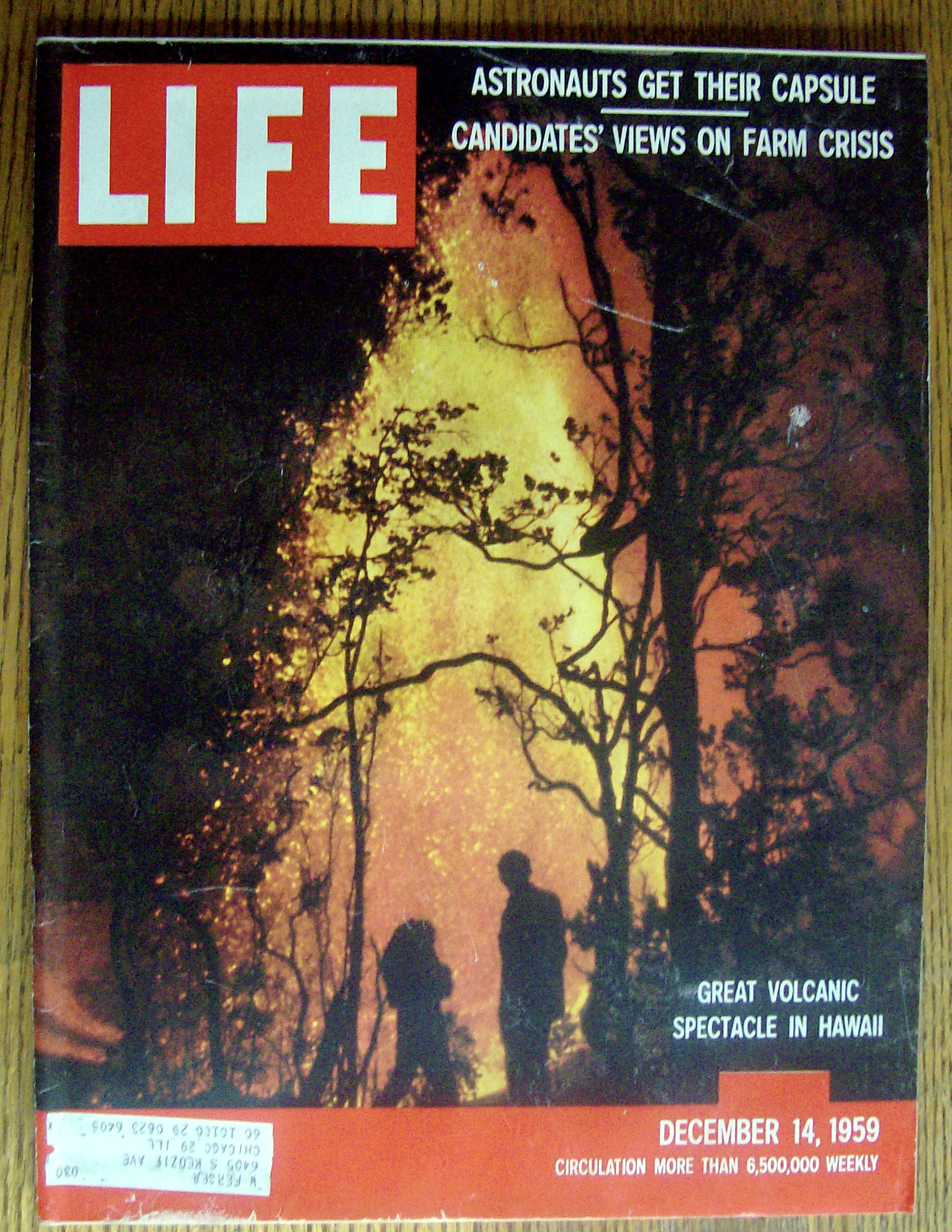 Life Magazine December 14, 1959 Volcano In Hawaii