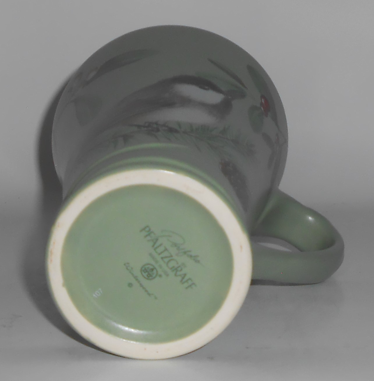 Pfaltzgraff Pottery Winterwood Green Tall Mug