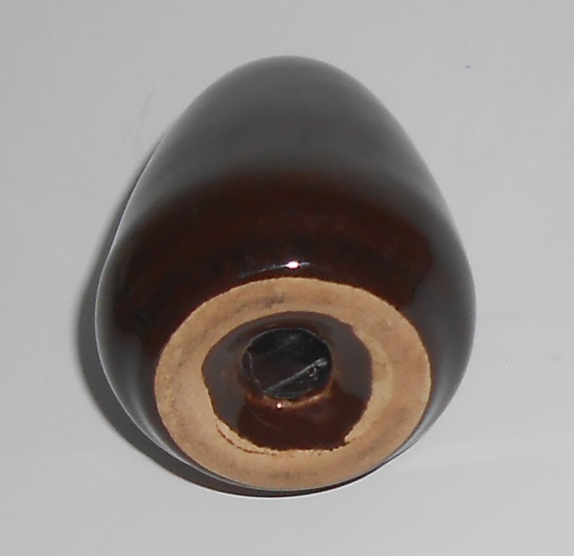 Bauer Brusche Pottery Al Fresco Coffee Brown Salt Shake