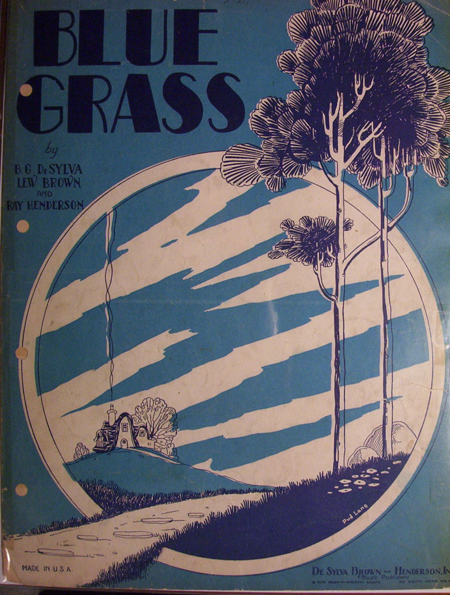 Sheet Music For 1928 Blue Grass