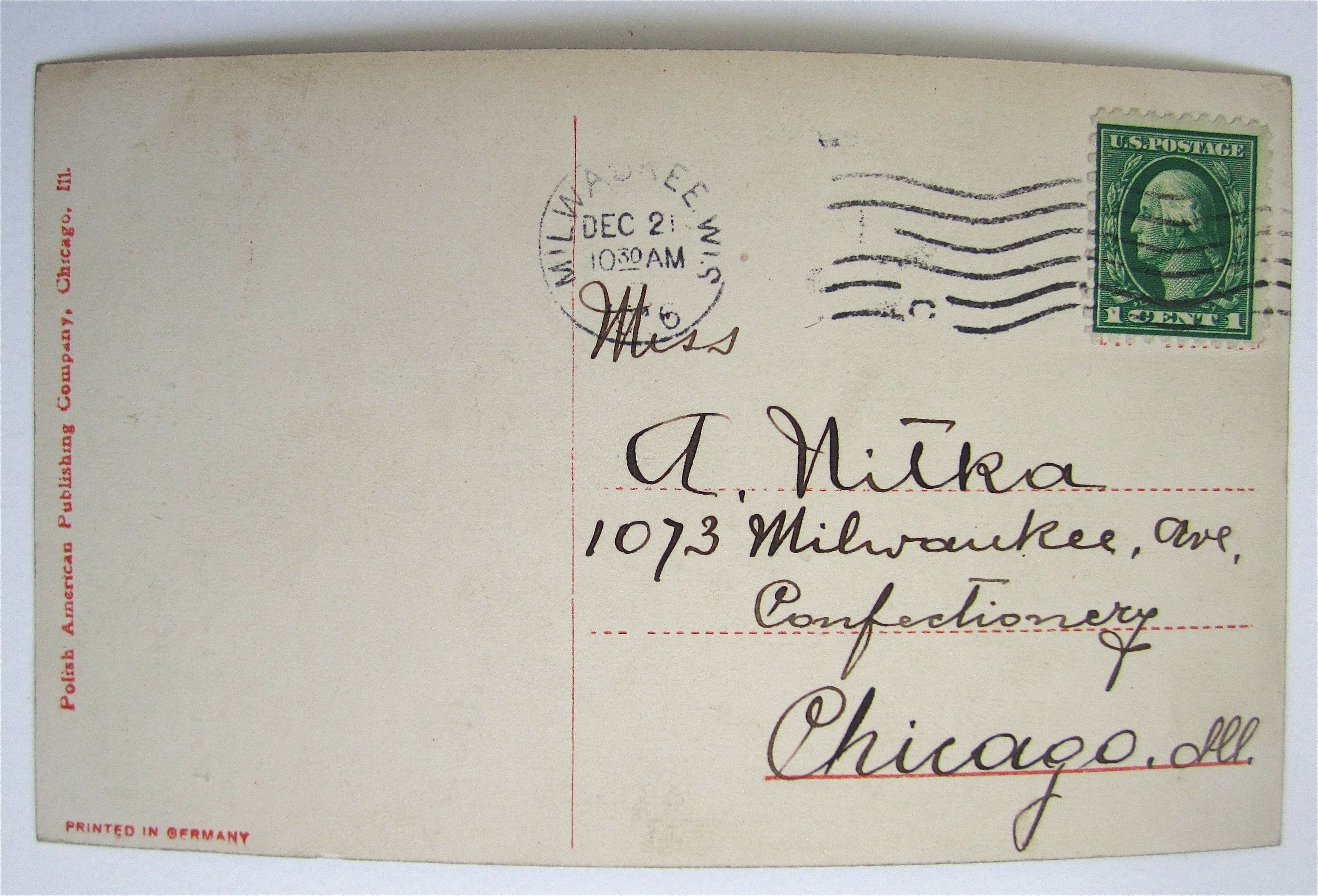Man And Woman Kissing Postcard