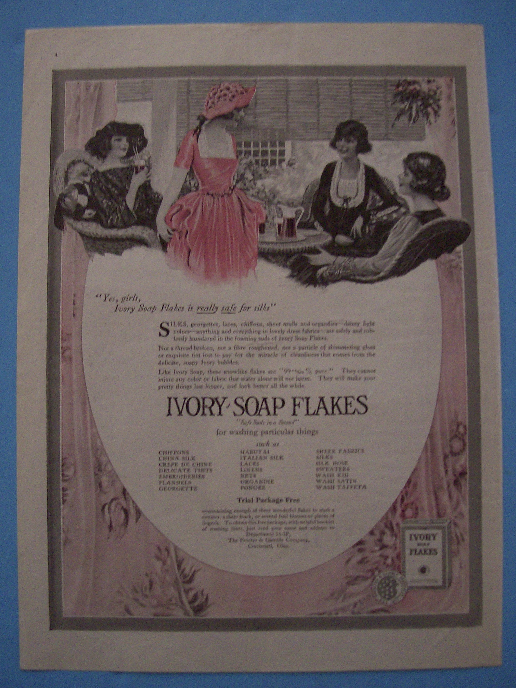 Vintage Ad: 1920 Ivory Soap Flakes