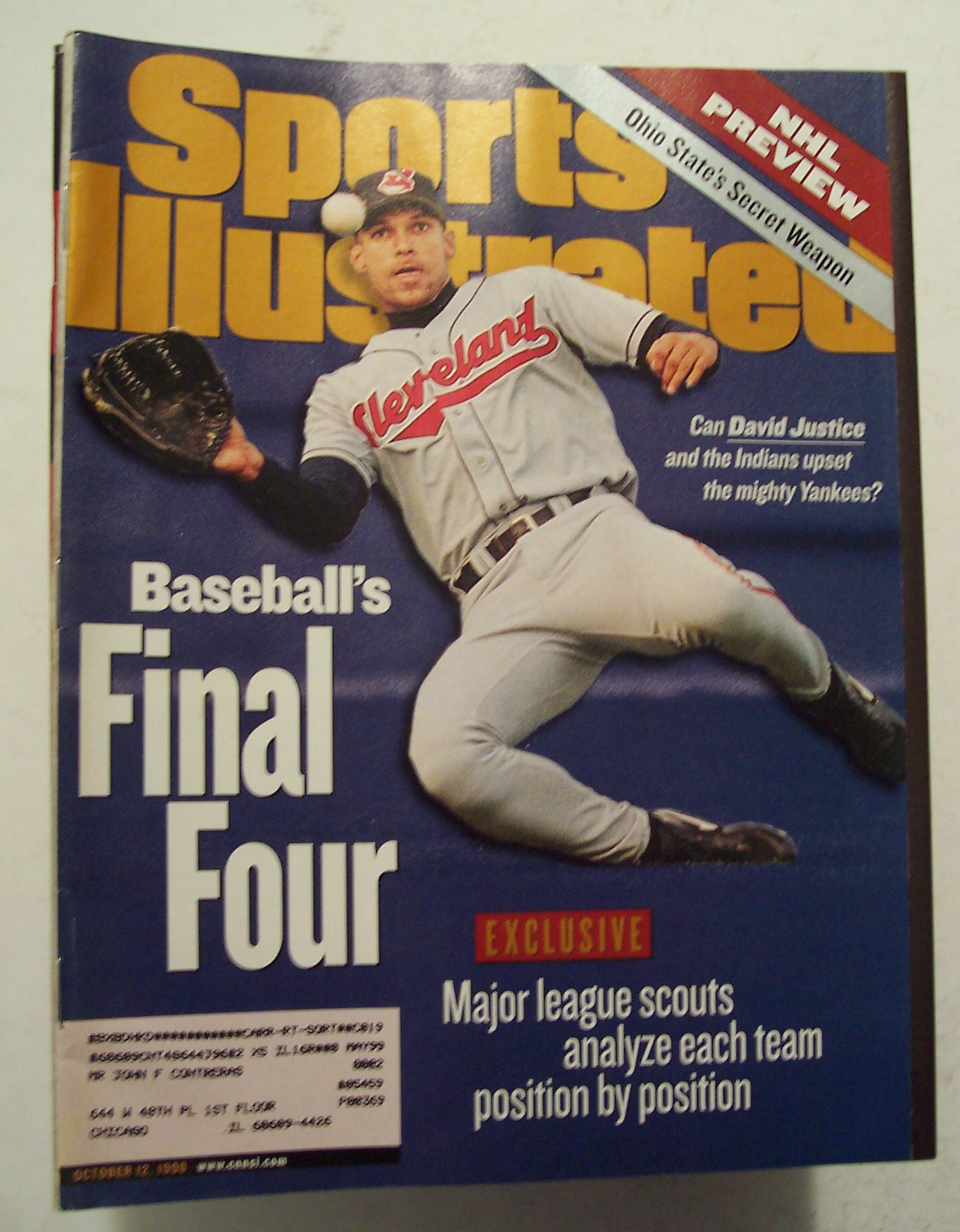 Sports Illustrated Magazine-October 12, 1998-Final Four