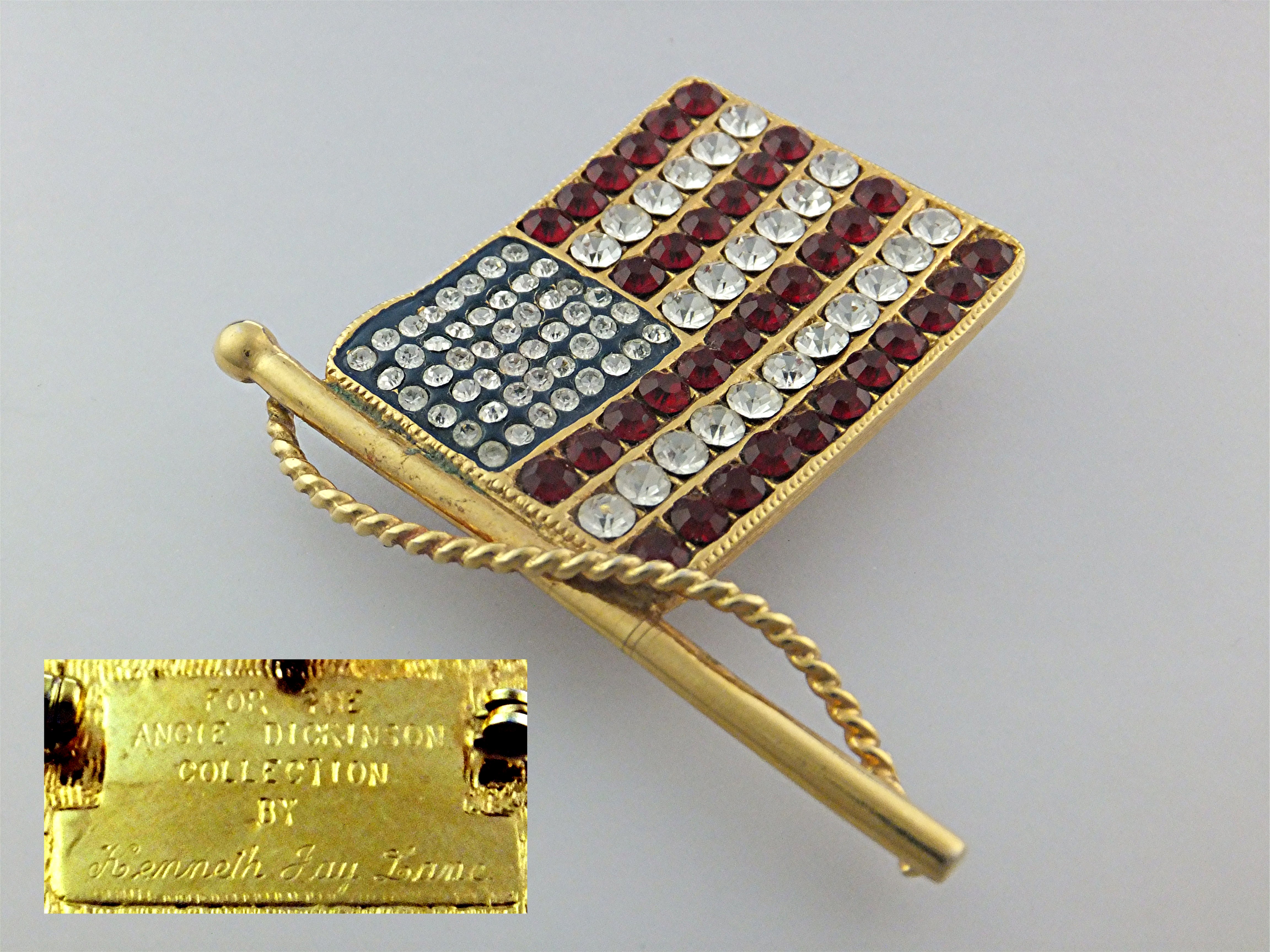 Pin Crystal KENNETH J LANE Angie Dickenson American Fla