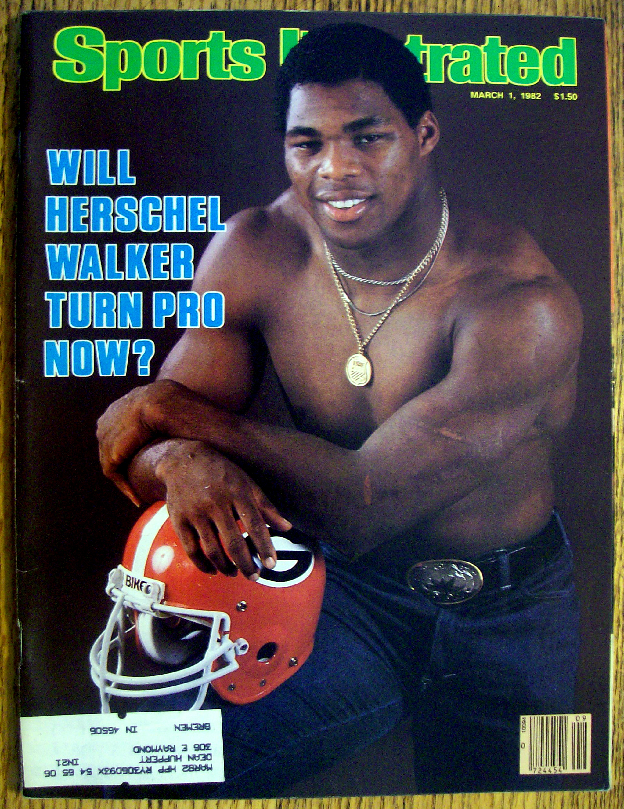 Sports Illustrated Magazine-Mar 1, 1982-Herschel Walker