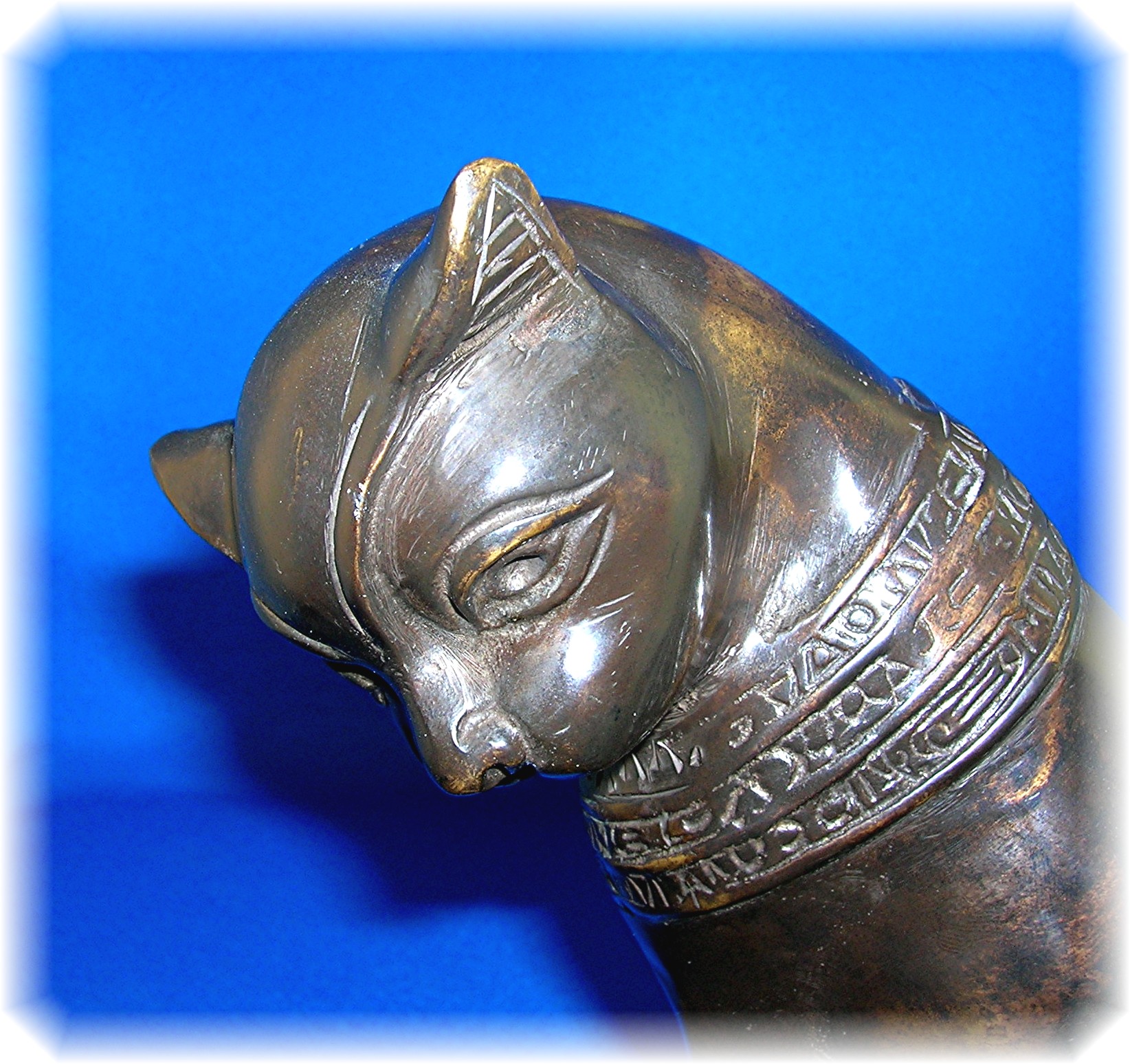Cat Figure Bronze Siamese Ornament USA