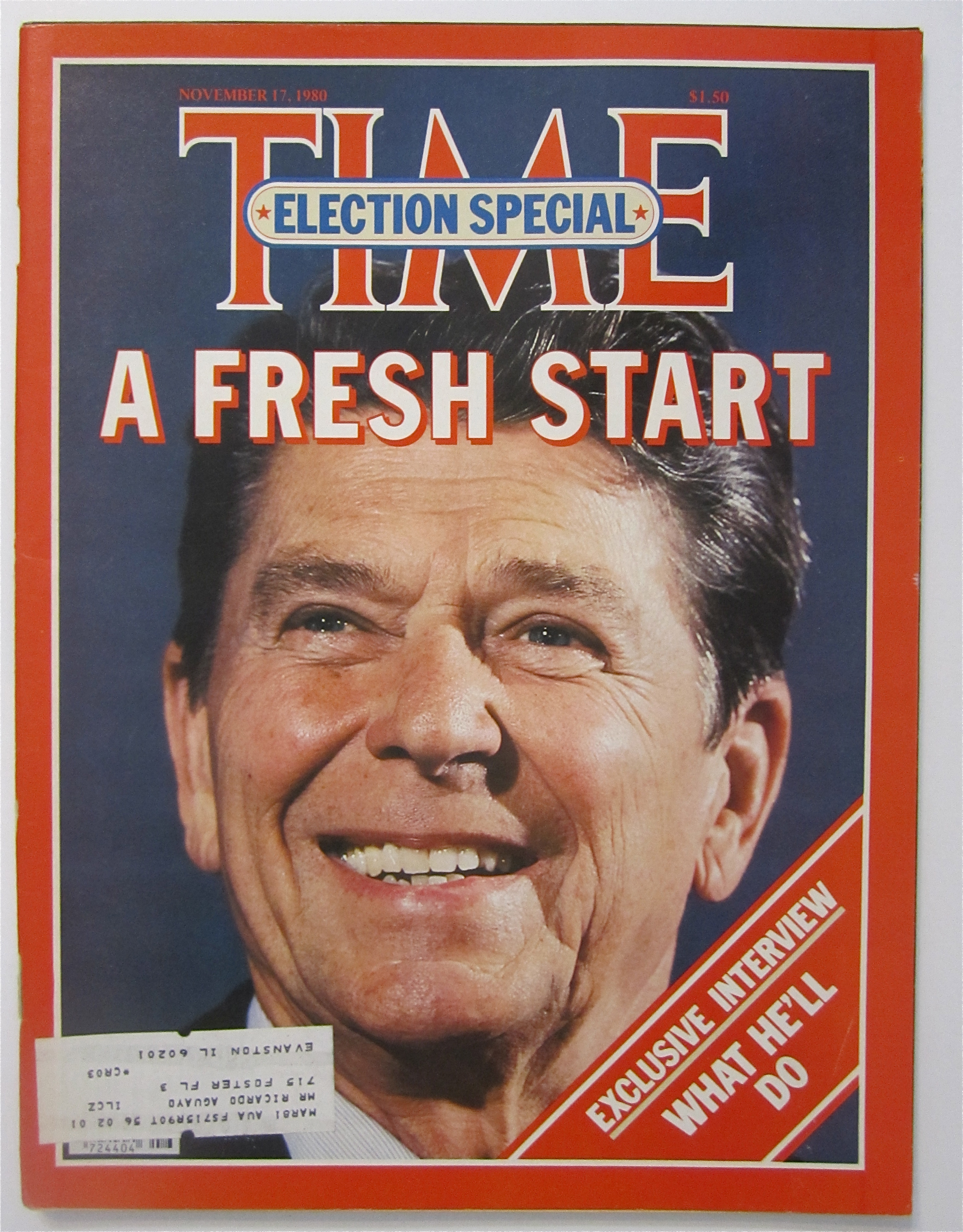 Time Magazine-November 17, 1980-A Fresh Start