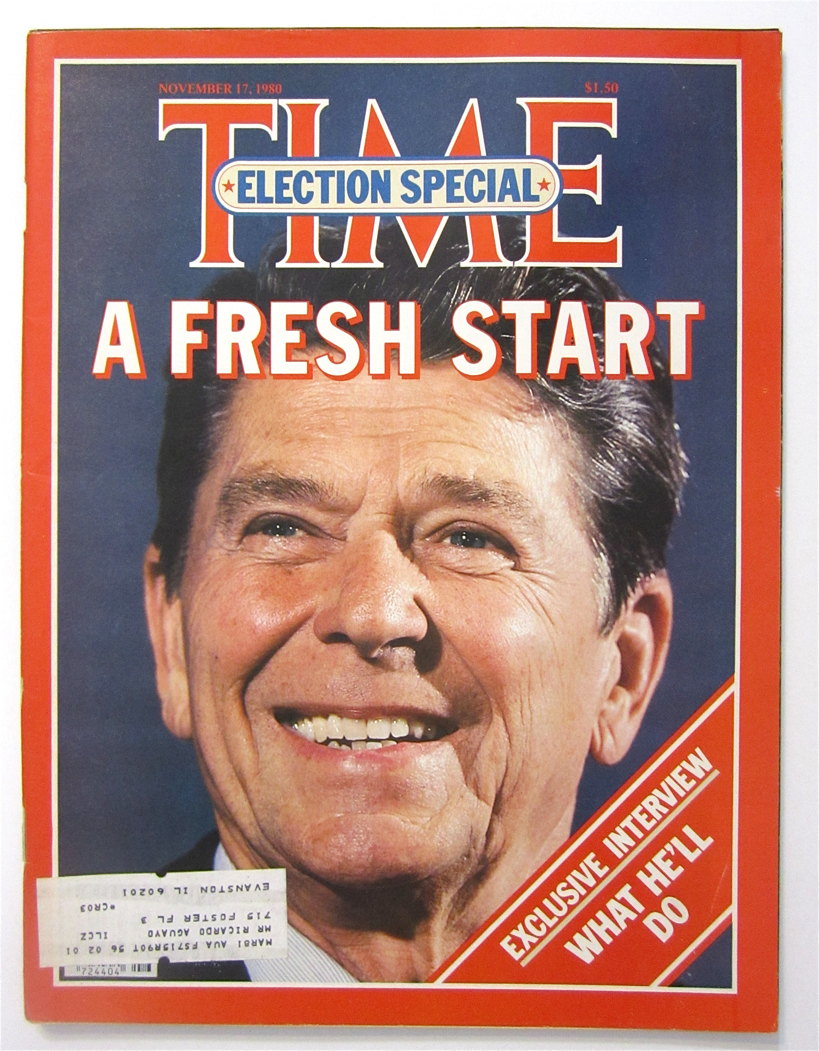 Time Magazine-November 17, 1980-A Fresh Start