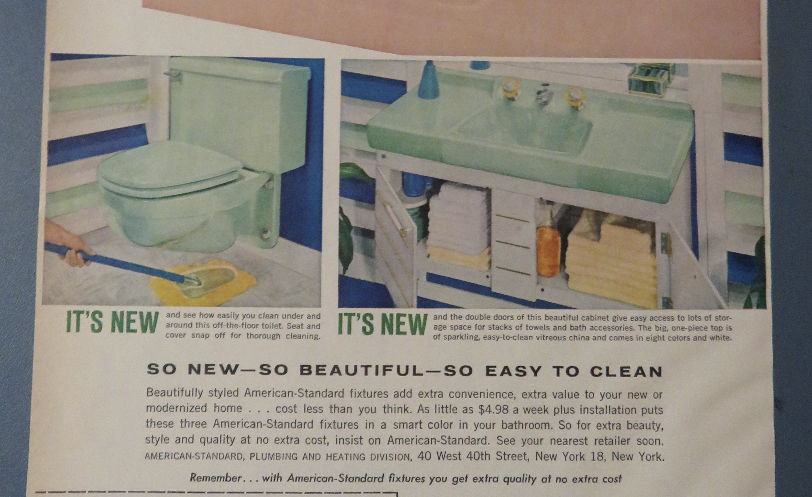 1959 American Standard Plumbing & Heating w Kids in Tub
