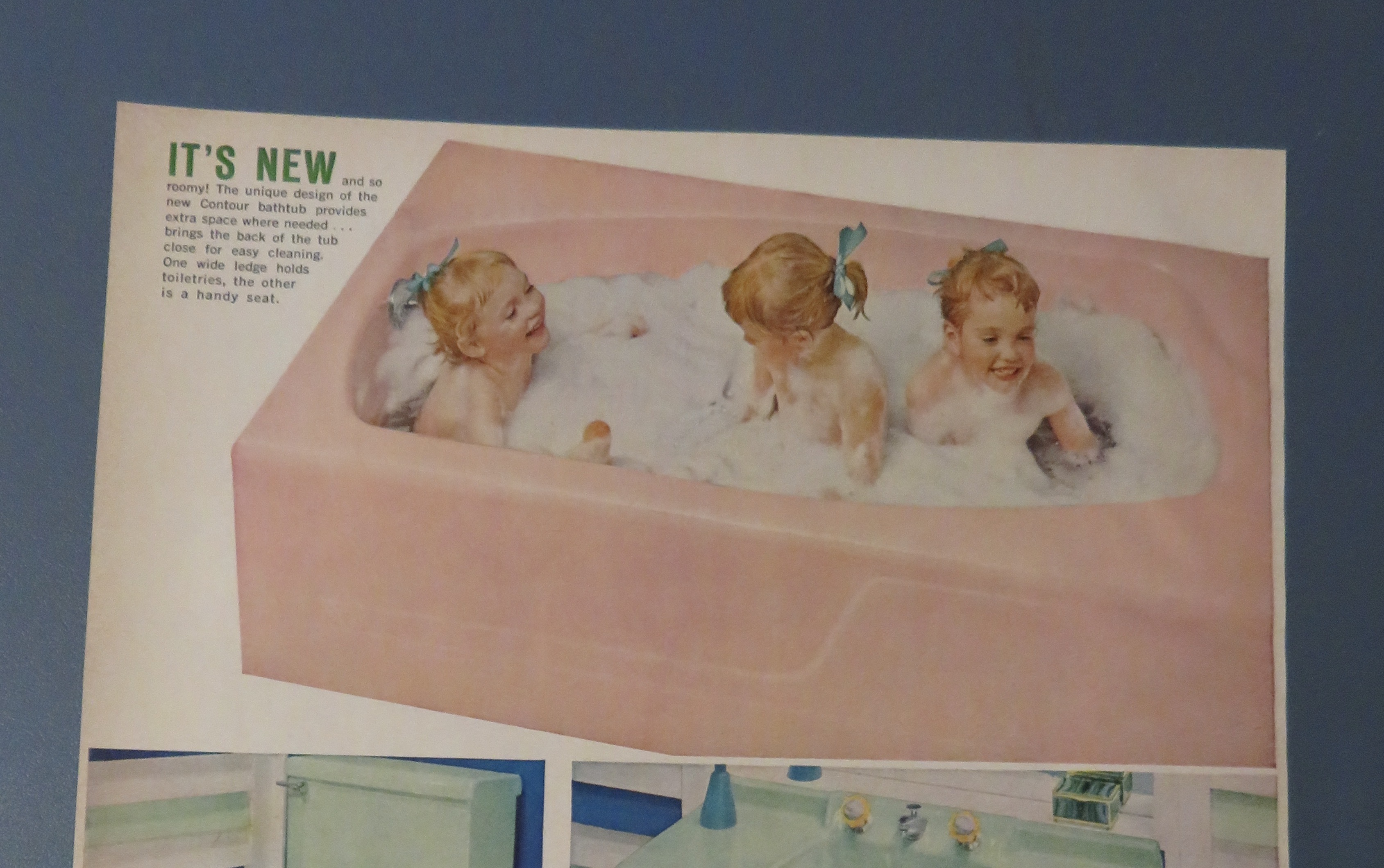 1959 American Standard Plumbing & Heating w Kids in Tub