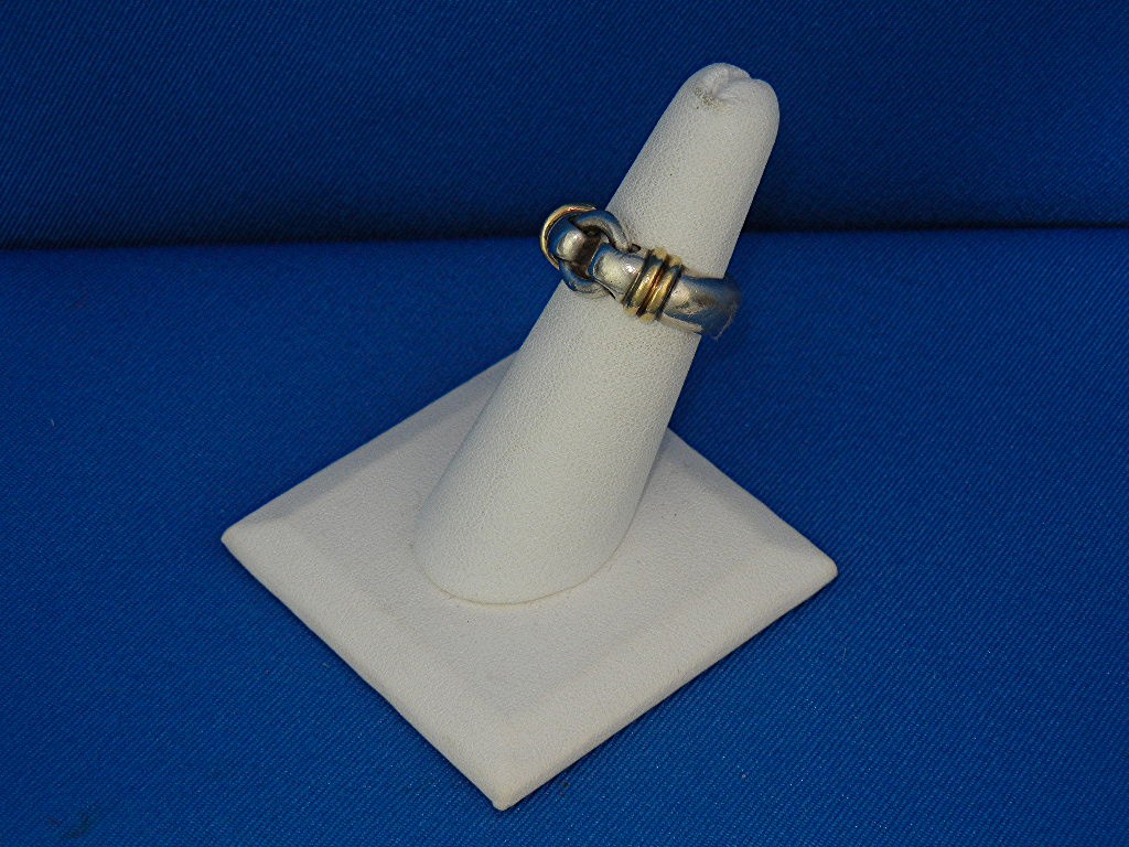 Ring TIFFANY & Co. Italy Sterling Silver Gold Accent