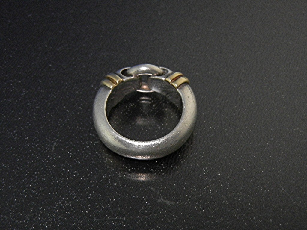 Ring TIFFANY & Co. Italy Sterling Silver Gold Accent