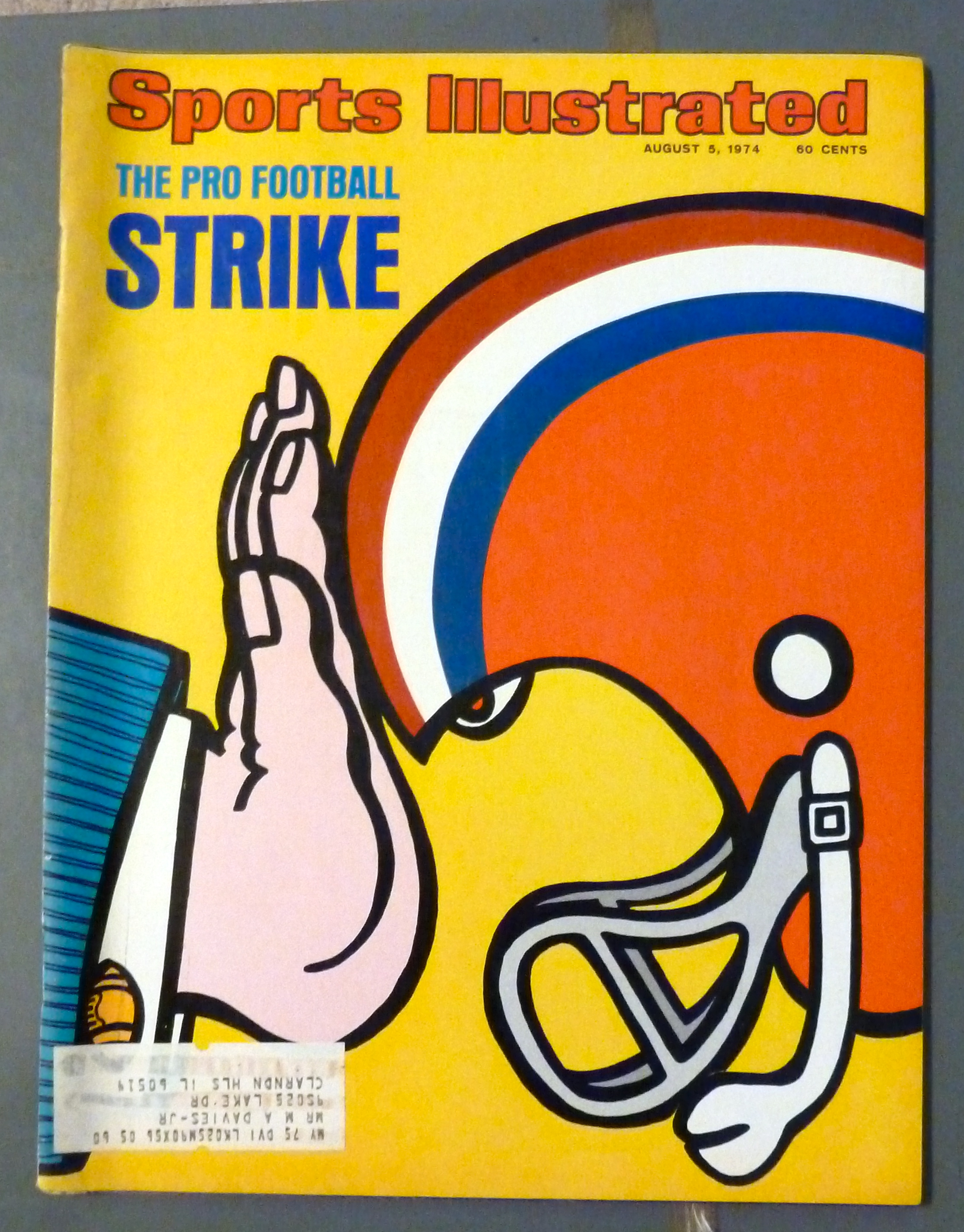 Sports Illustrated Magazine-August 5, 1974-Strike