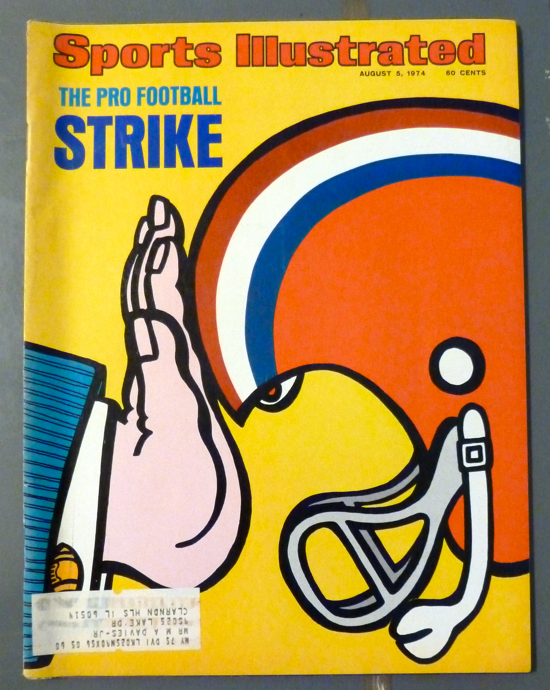 Sports Illustrated Magazine-August 5, 1974-Strike
