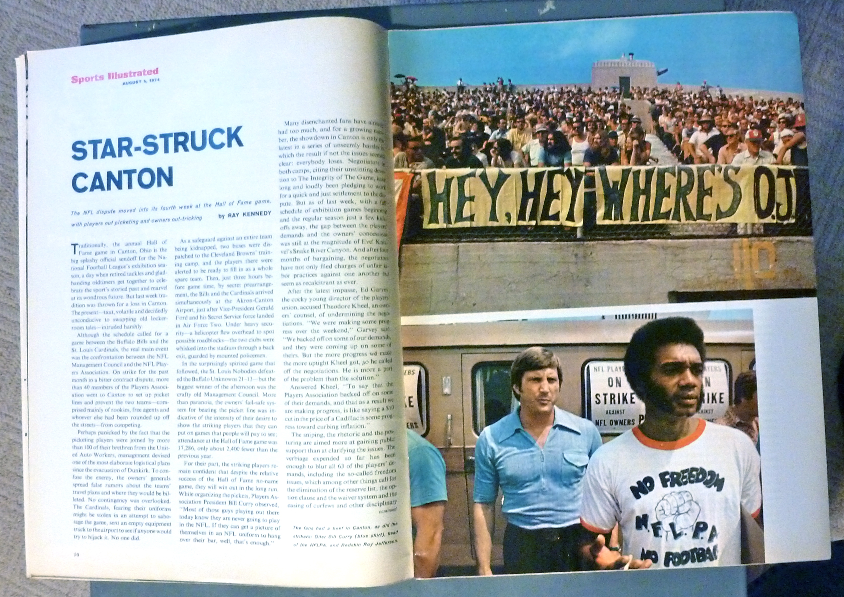 Sports Illustrated Magazine-August 5, 1974-Strike