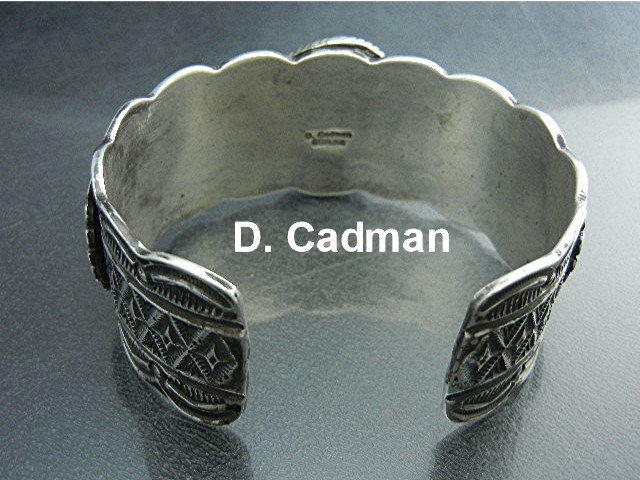 DARREL CADMAN Bracelet  Sterling Silver Turquoise USA