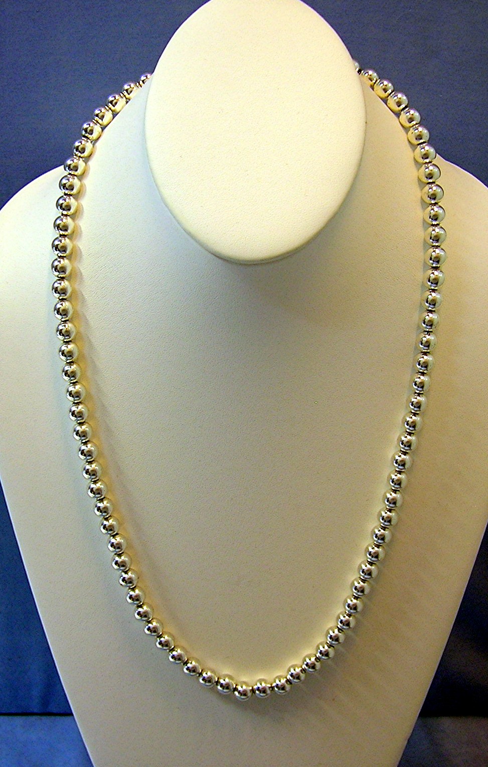 Napier Silver Bead Necklace