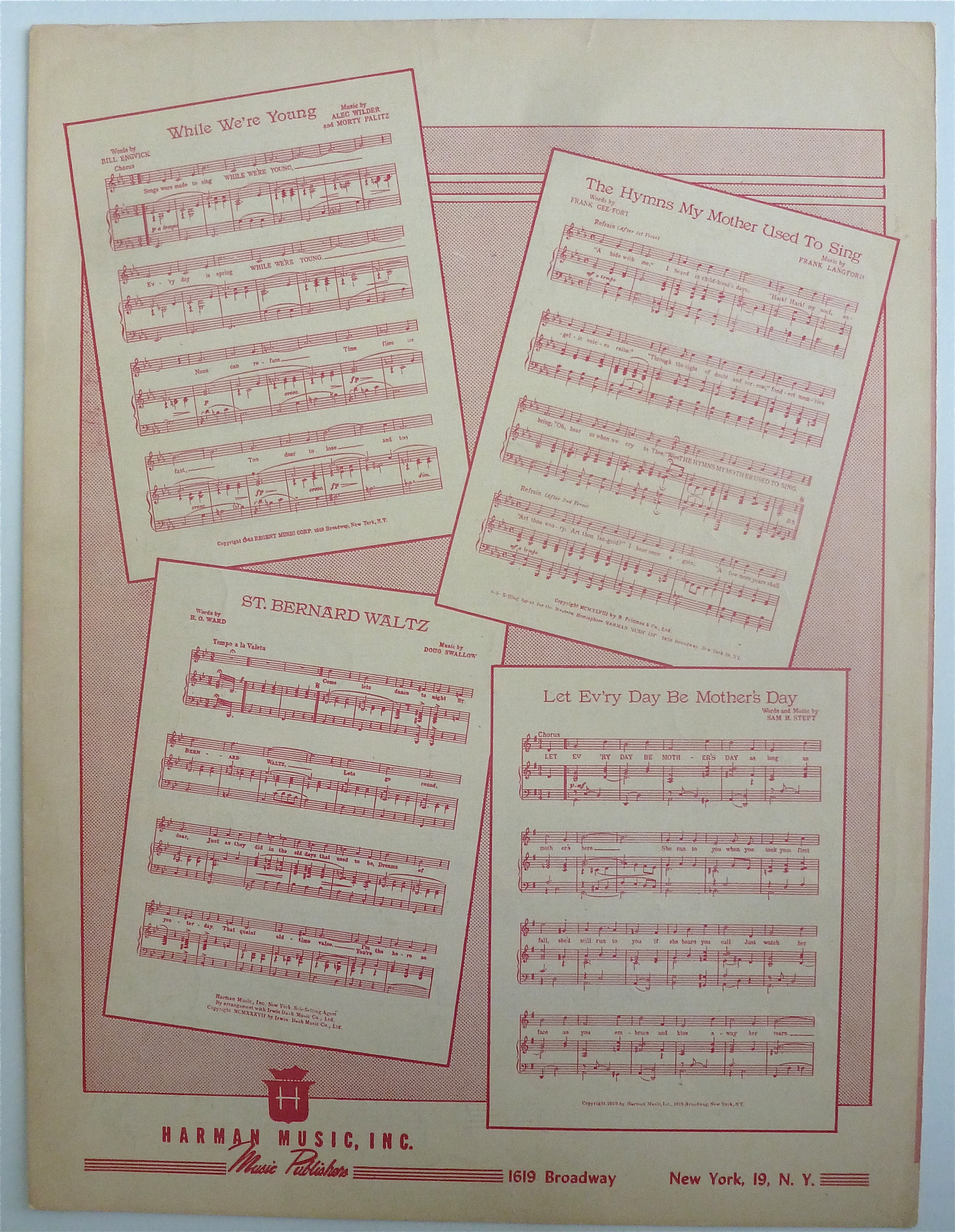 Sheet Music For 1951 Tell Me Why