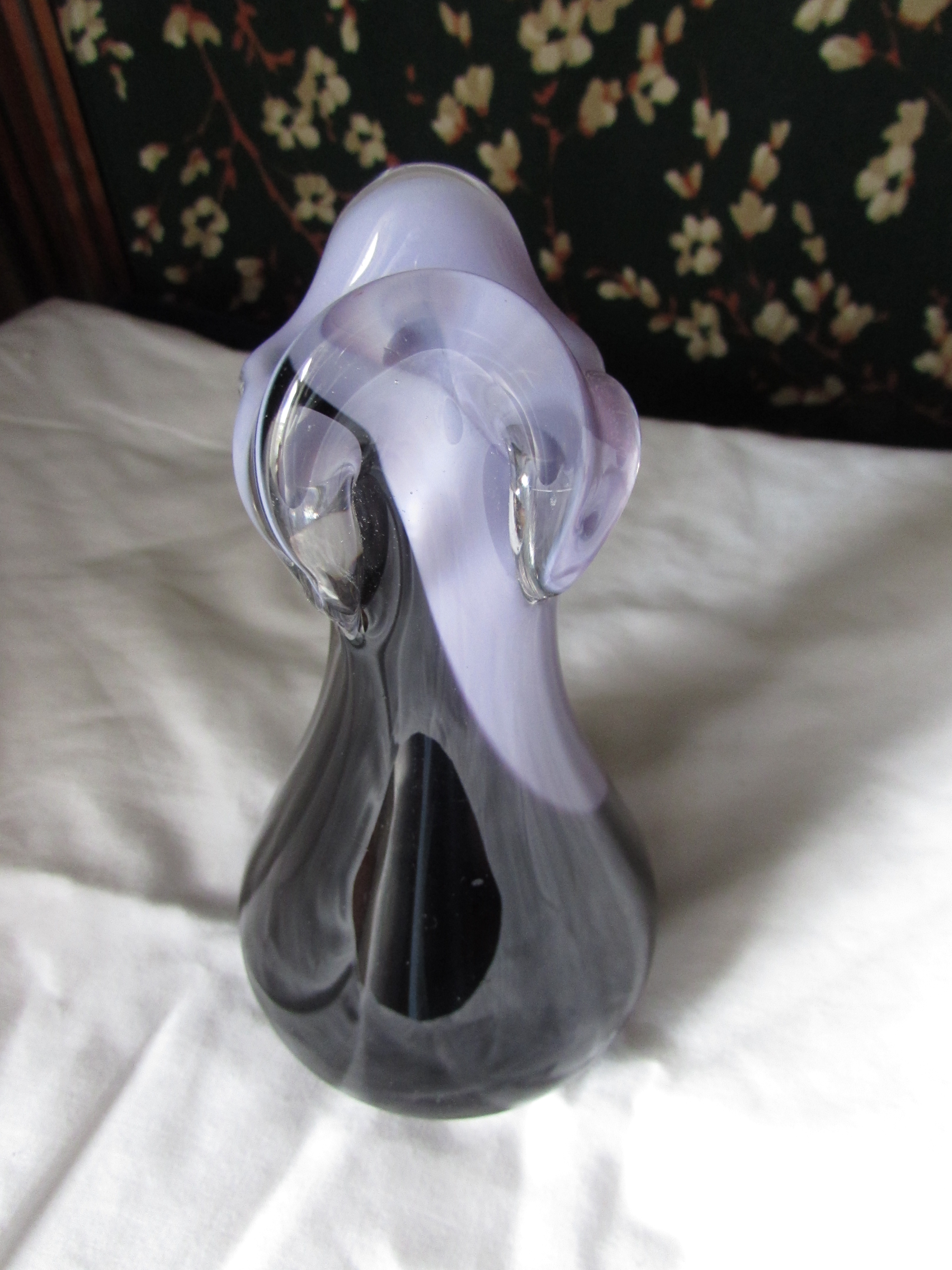 Blown Glass Vase signed J A Wilson 6 3/4 inch Height