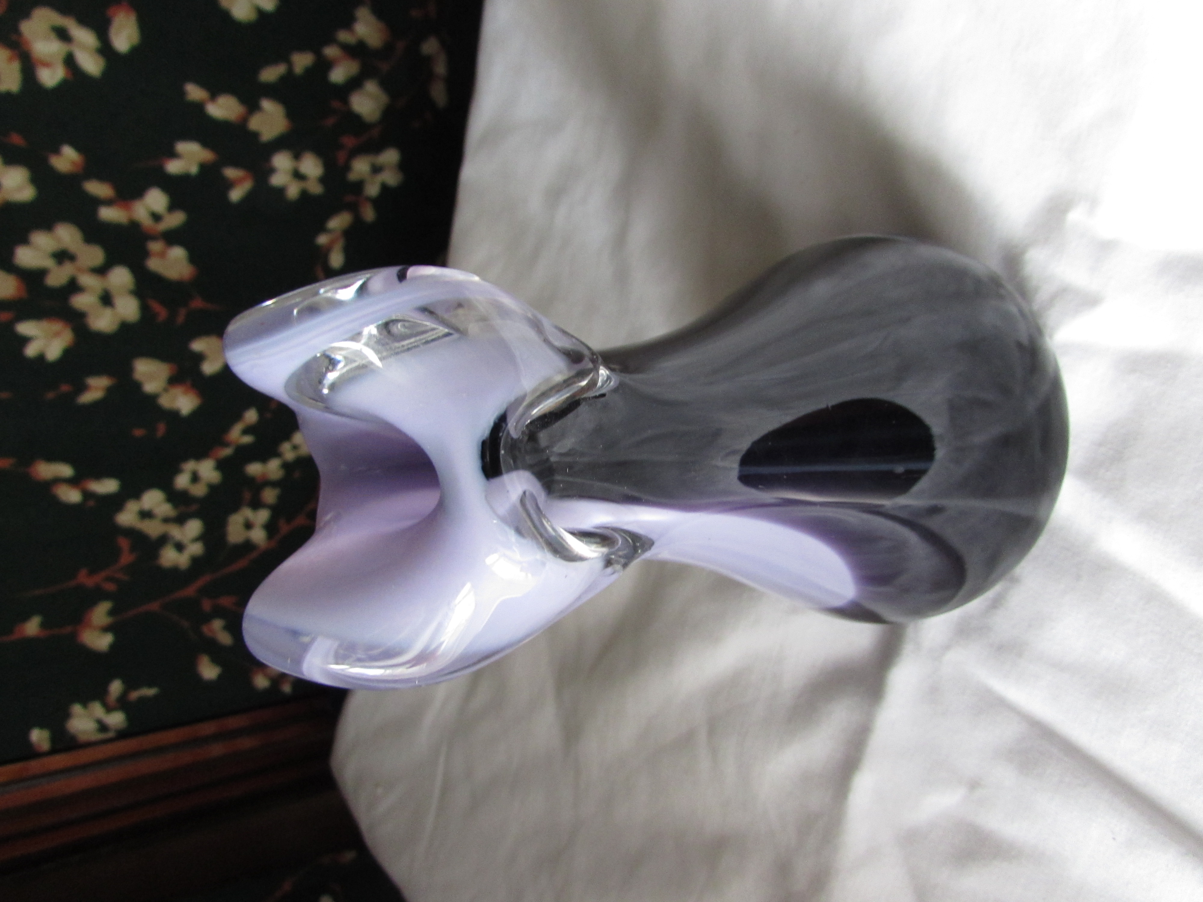 Blown Glass Vase signed J A Wilson 6 3/4 inch Height