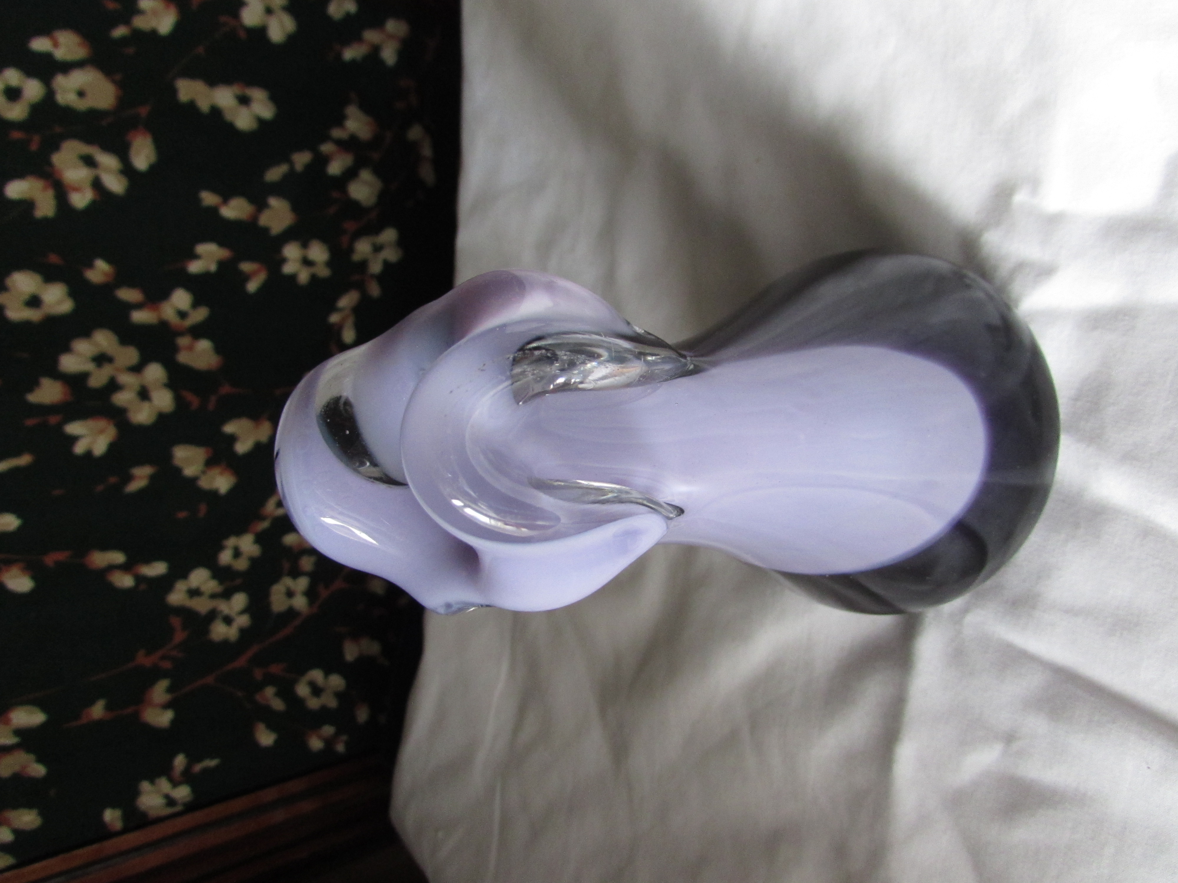 Blown Glass Vase signed J A Wilson 6 3/4 inch Height