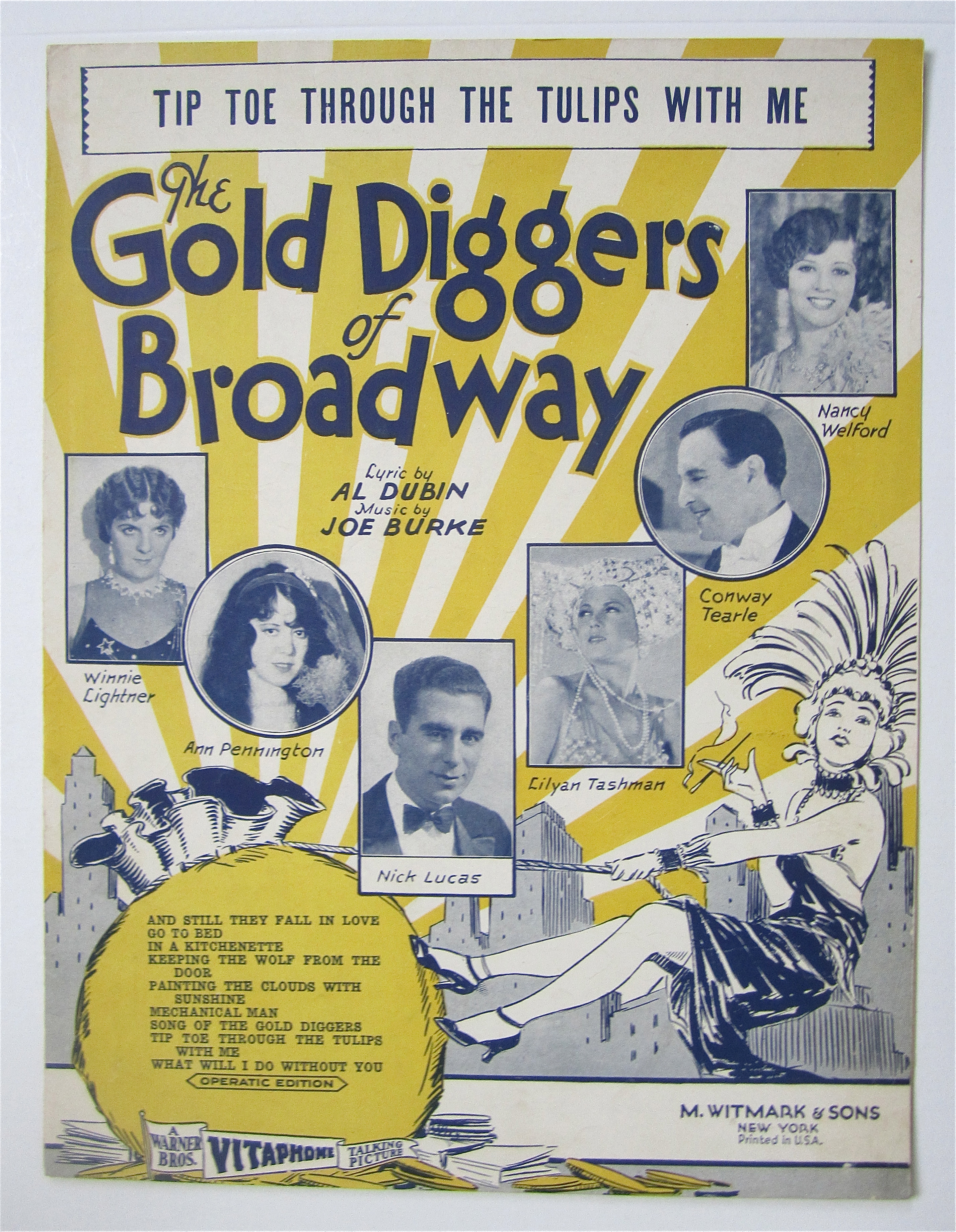 Sheet Music 1929 Tip Toe Through The Tulips With Me