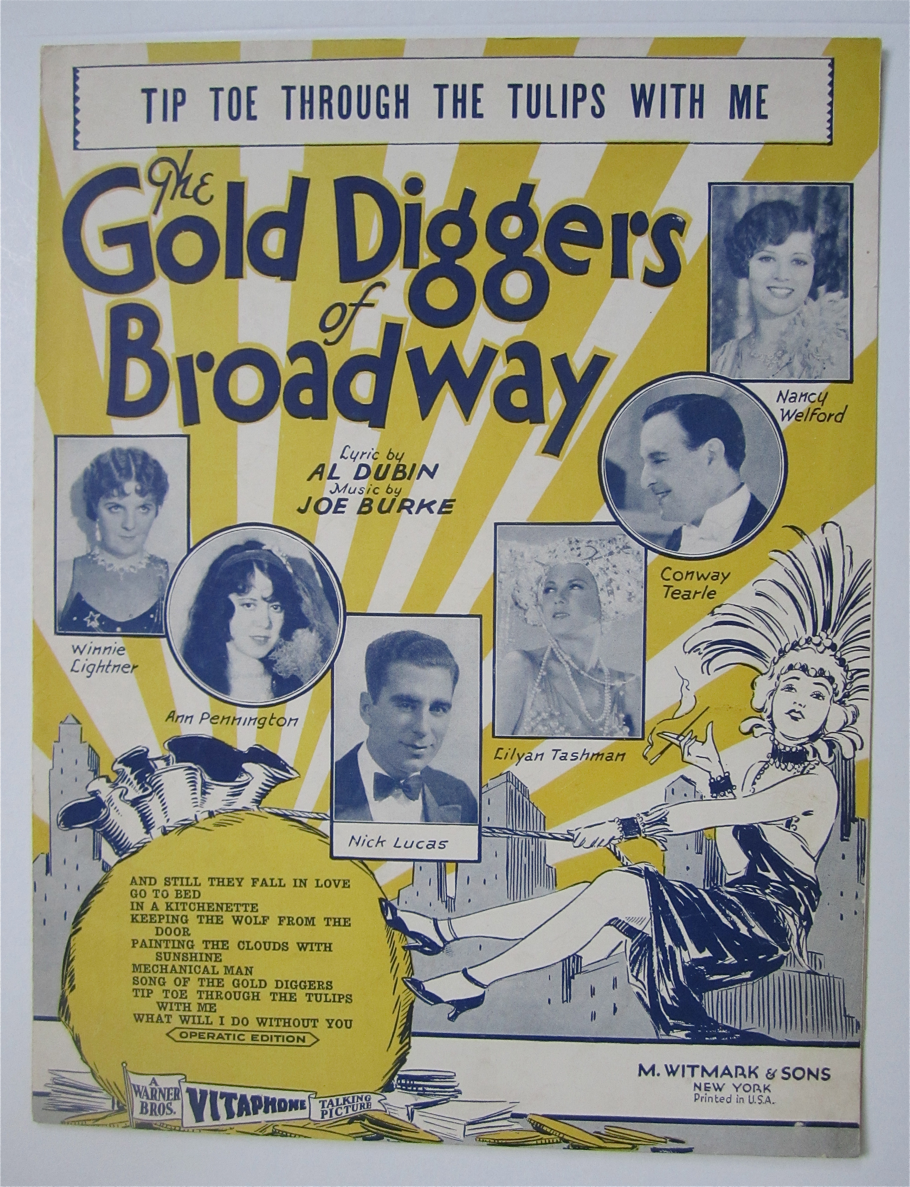 Sheet Music 1929 Tip Toe Through The Tulips With Me