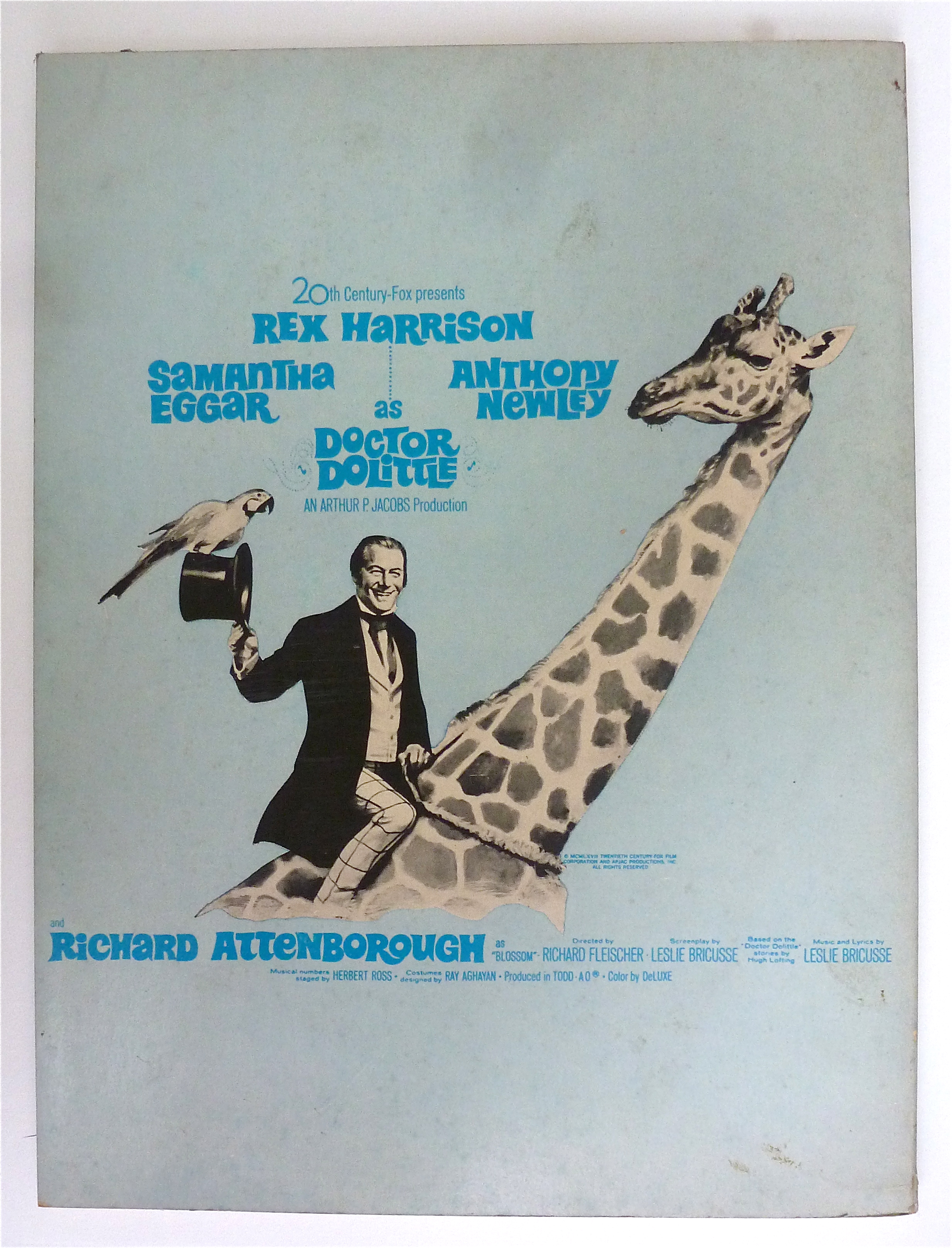 Sheet Music Book 1967 Doctor Dolittle Vocal Selections