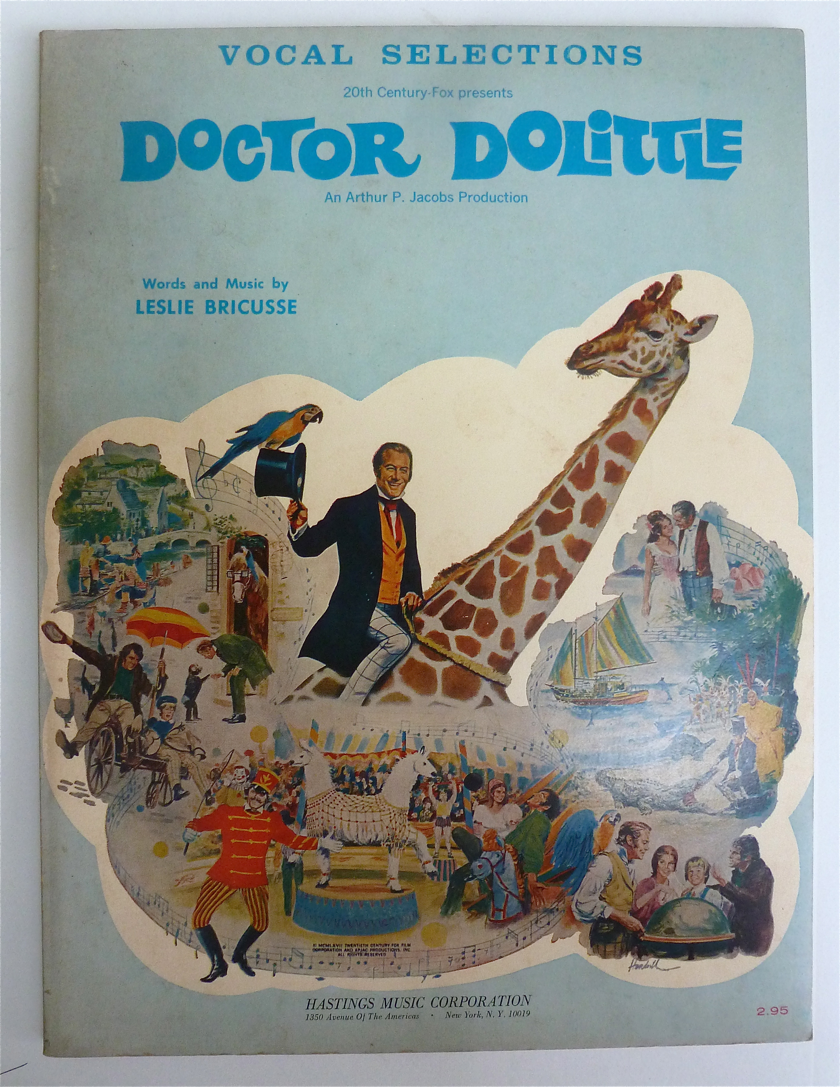 Sheet Music Book 1967 Doctor Dolittle Vocal Selections