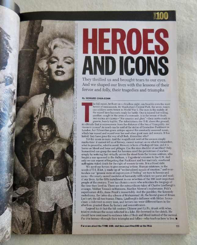 Time Magazine June 14, 1999 100 Heroes & Icons