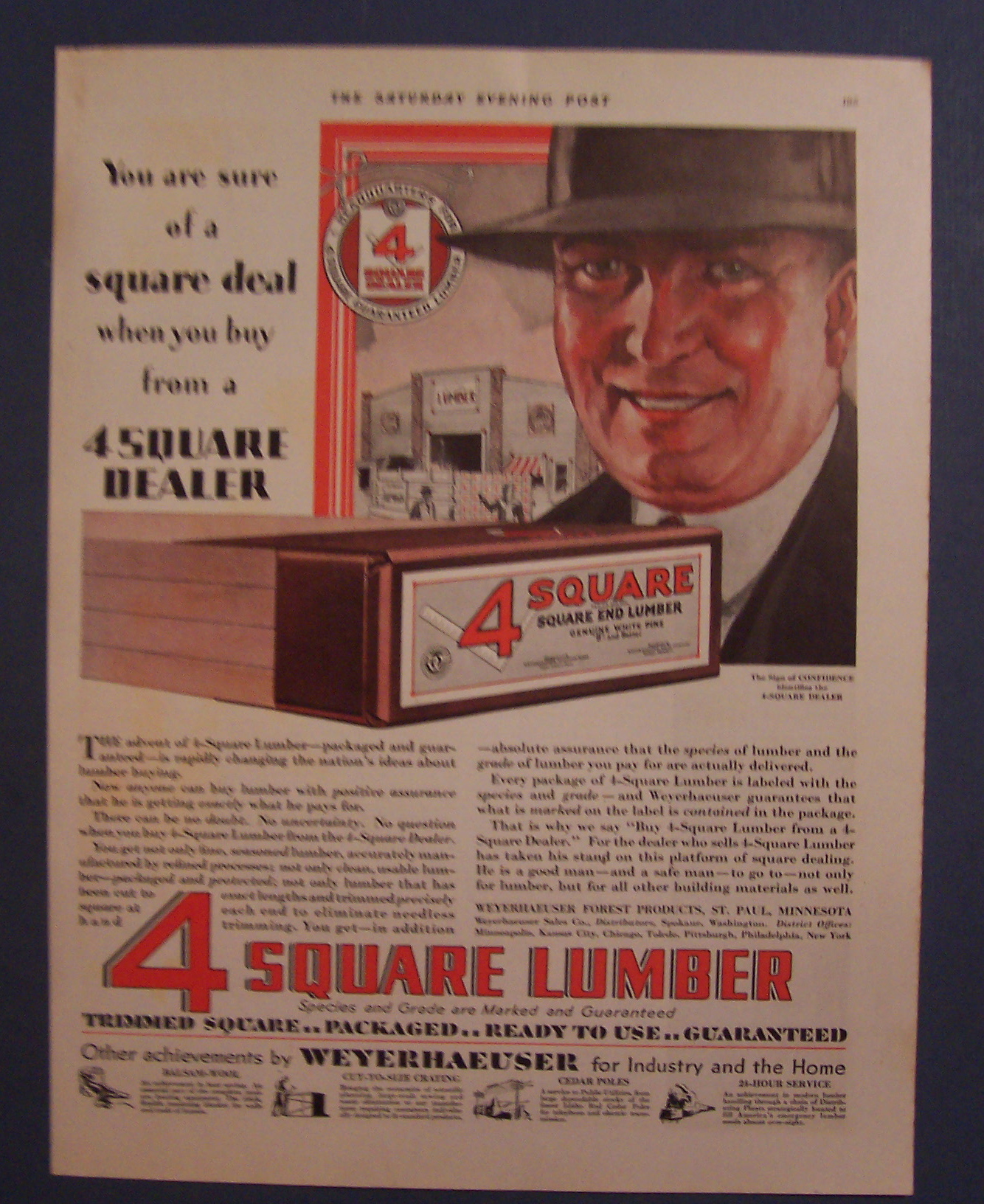 1929  4  Square Lumber