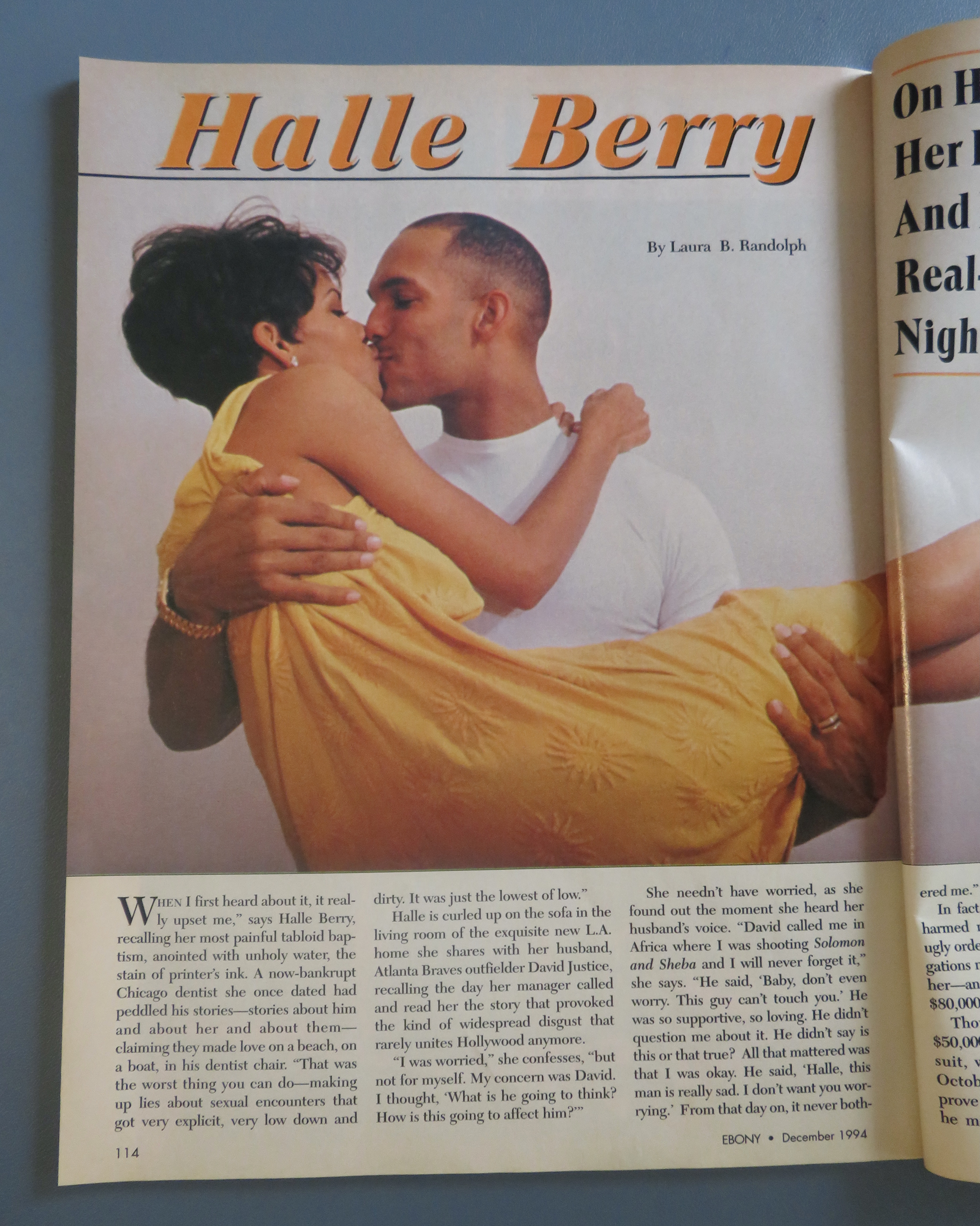 Ebony Magazine - December 1994 - Halle Berry