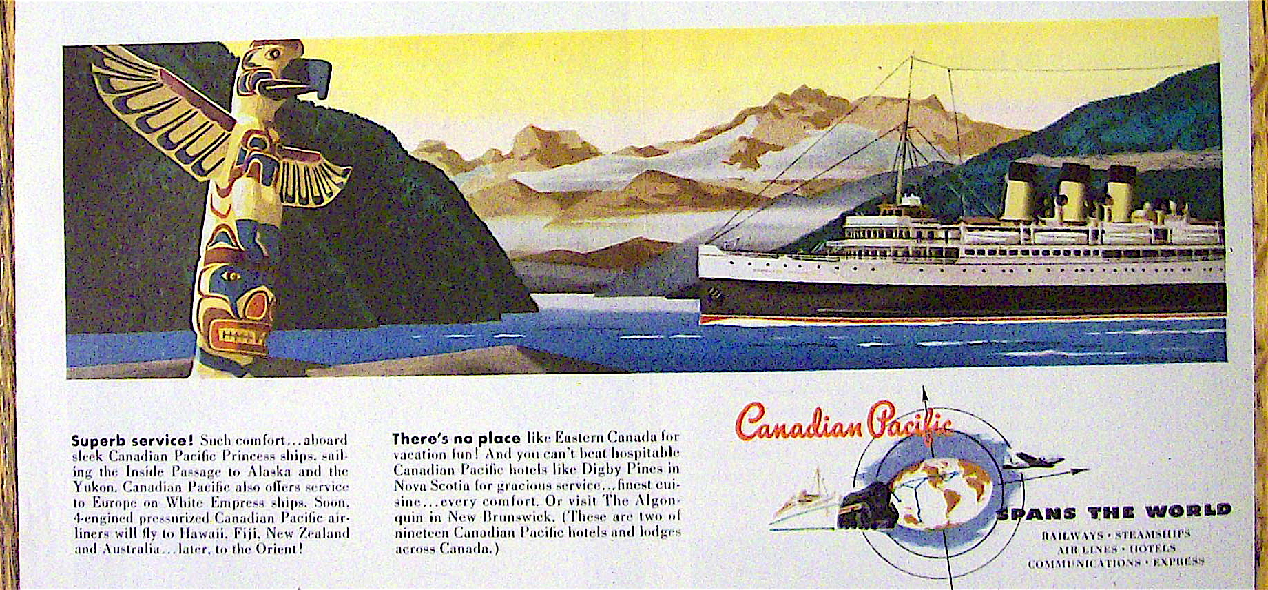 1949 Canadian Pacific with Spans The World