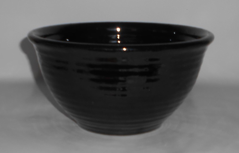 VINTAGE Bauer Pottery Ring Ware #18 BLACK Mixing Bowl