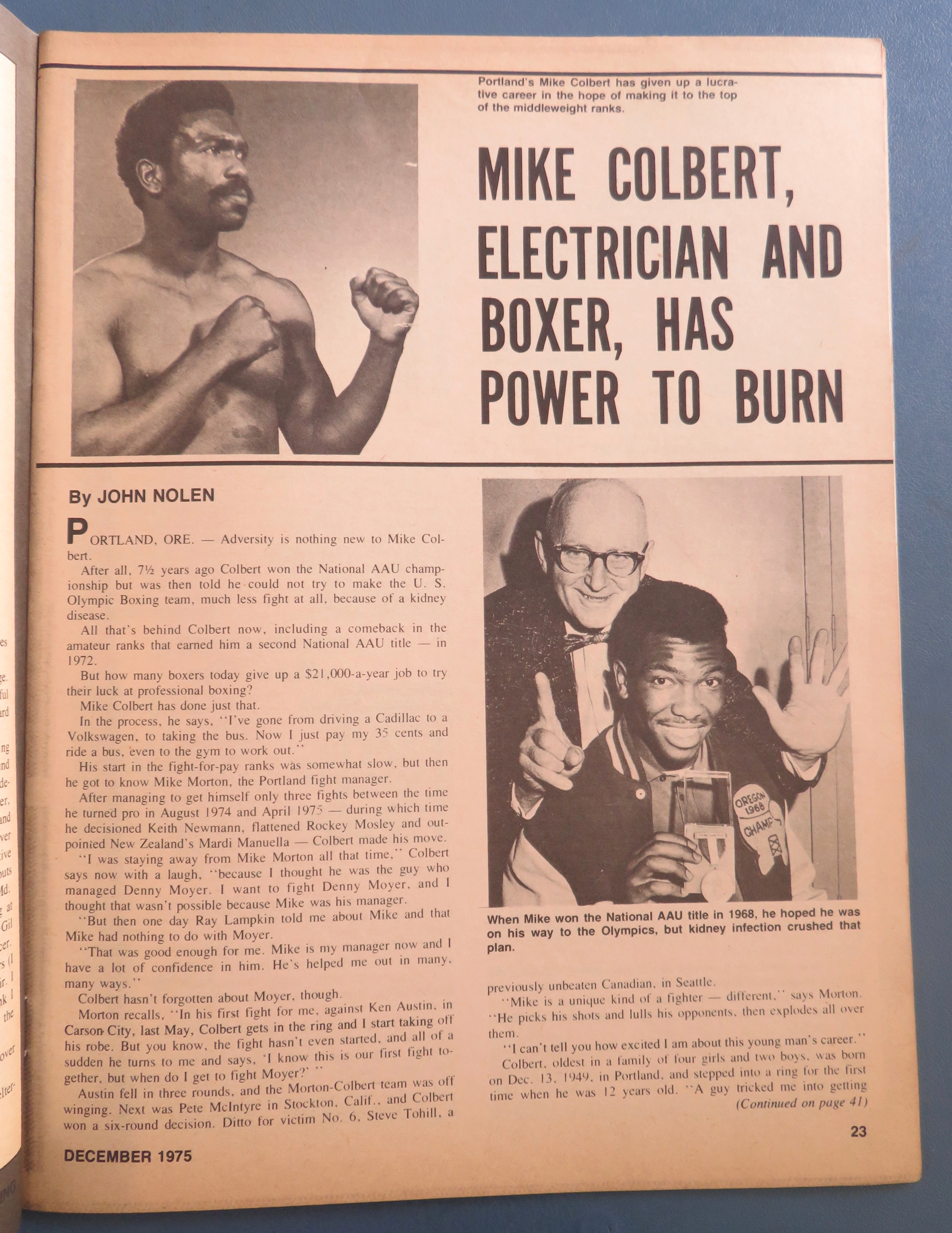 The Ring Magazine December 1975 Ali-Frazier Super Fite