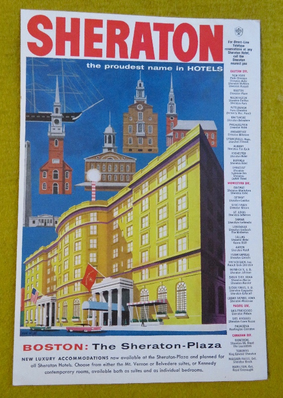 1957 Sheraton Hotel with the Sheraton Hotel