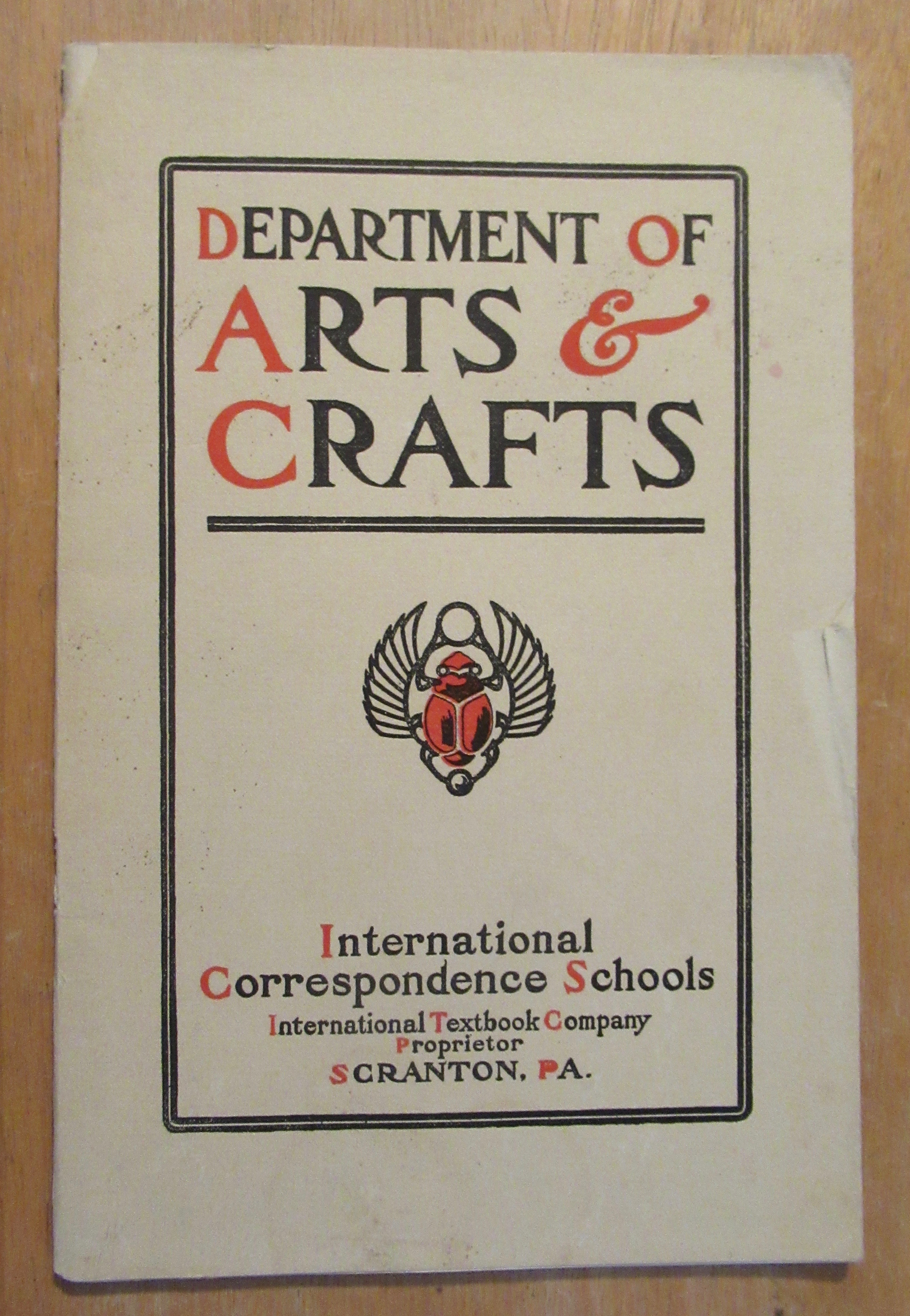 1904 Department Of Arts & Crafts School Course Guide